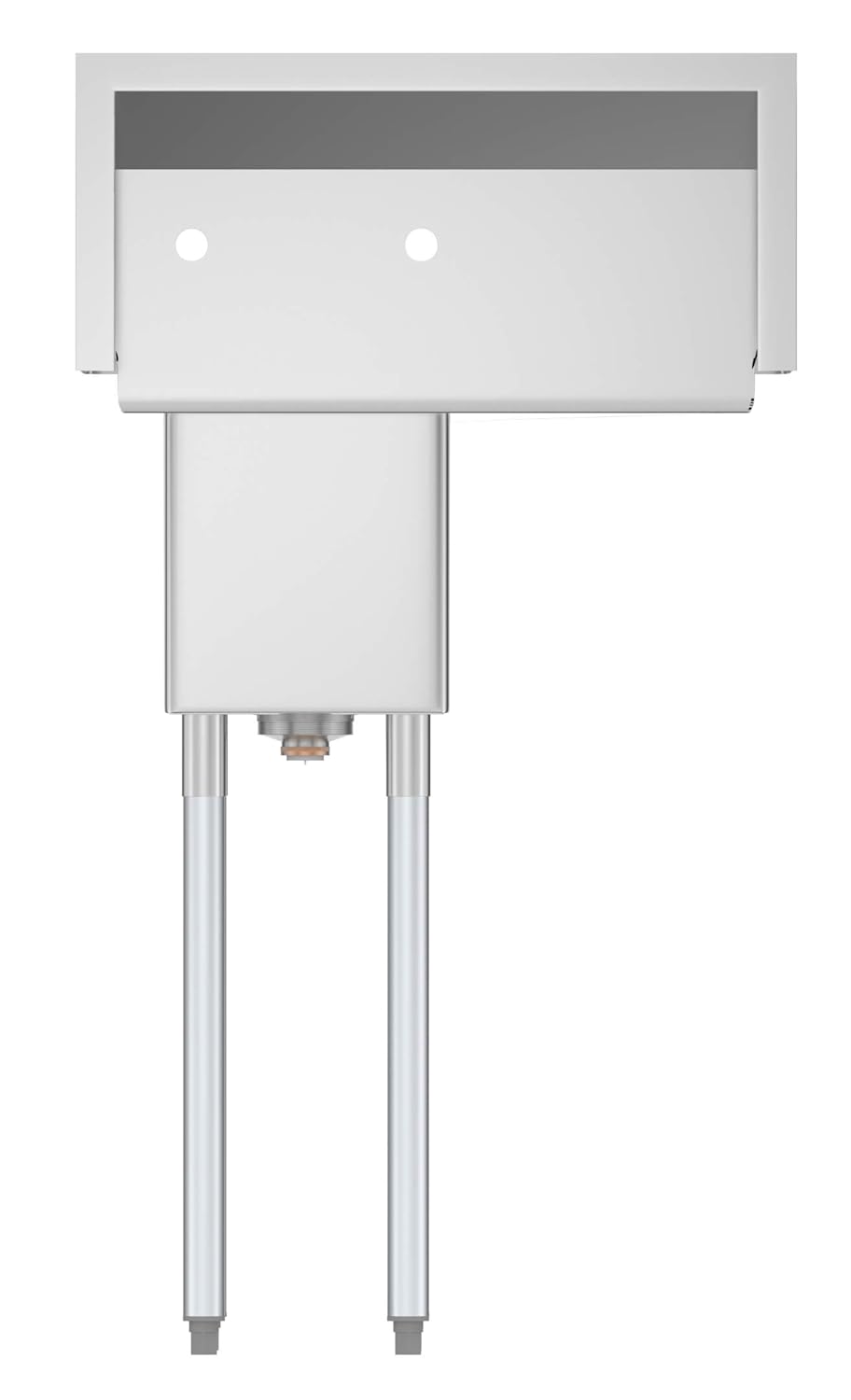 KoolMore 1 Compartment Stainless Steel NSF Commercial Kitchen Prep & Utility Sink with Drainboard - Bowl Size 10" x 14" x 10", Silver, SA101410-12L3