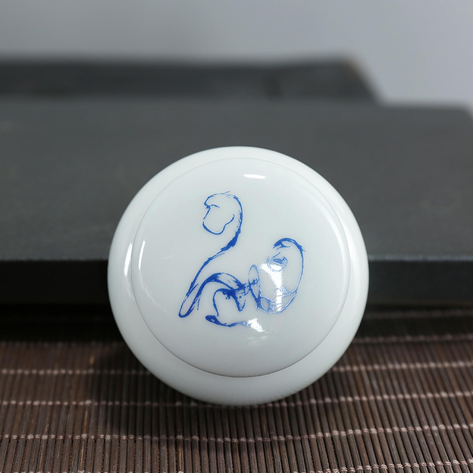 JFGCTYHXY Pet urns, Mini Ceramic Urn With Chinese Zodiac Design For Human Ashes Keepsake(Monkey)