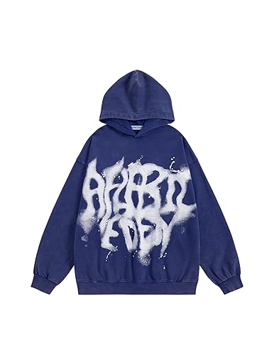 Aelfric Eden Graphic Hoodies Abstract Print Washed Hoodie Long Sleeve