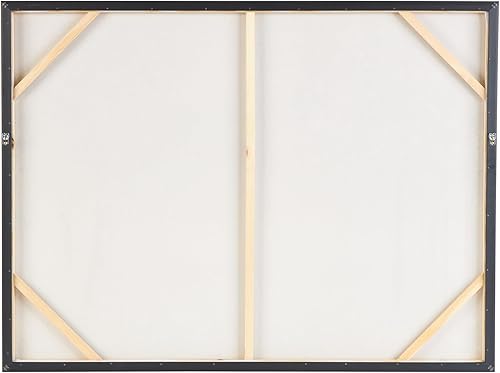 Miniatura 10 de Deco 79 Lienzo de paisaje con marco plateado 71 x 2 x 48 pulgadas blanco