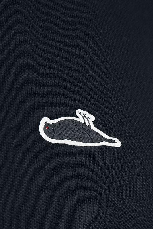 Atticus Classic Tipped Hombre Polo Negro 100% algodón Regular