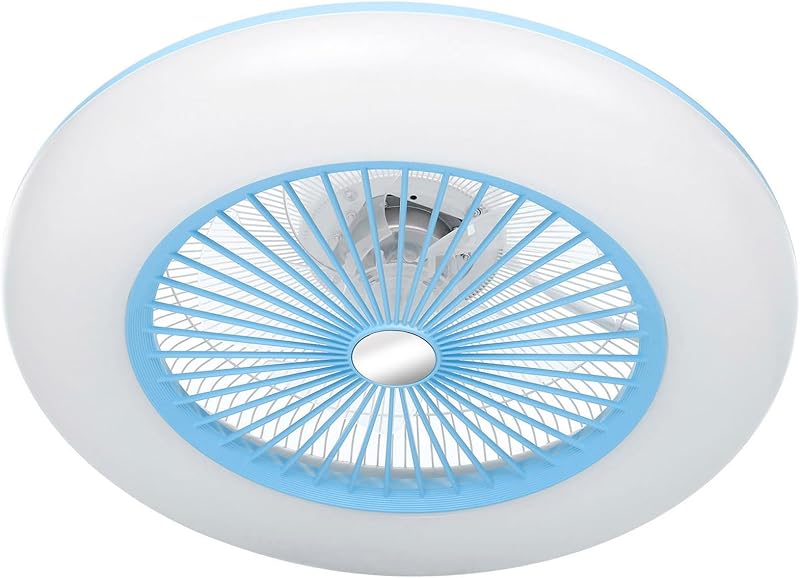 Lixada LED Mennyezeti Ventilátor Távirányítóval Kék 36W Hálószoba Nappali