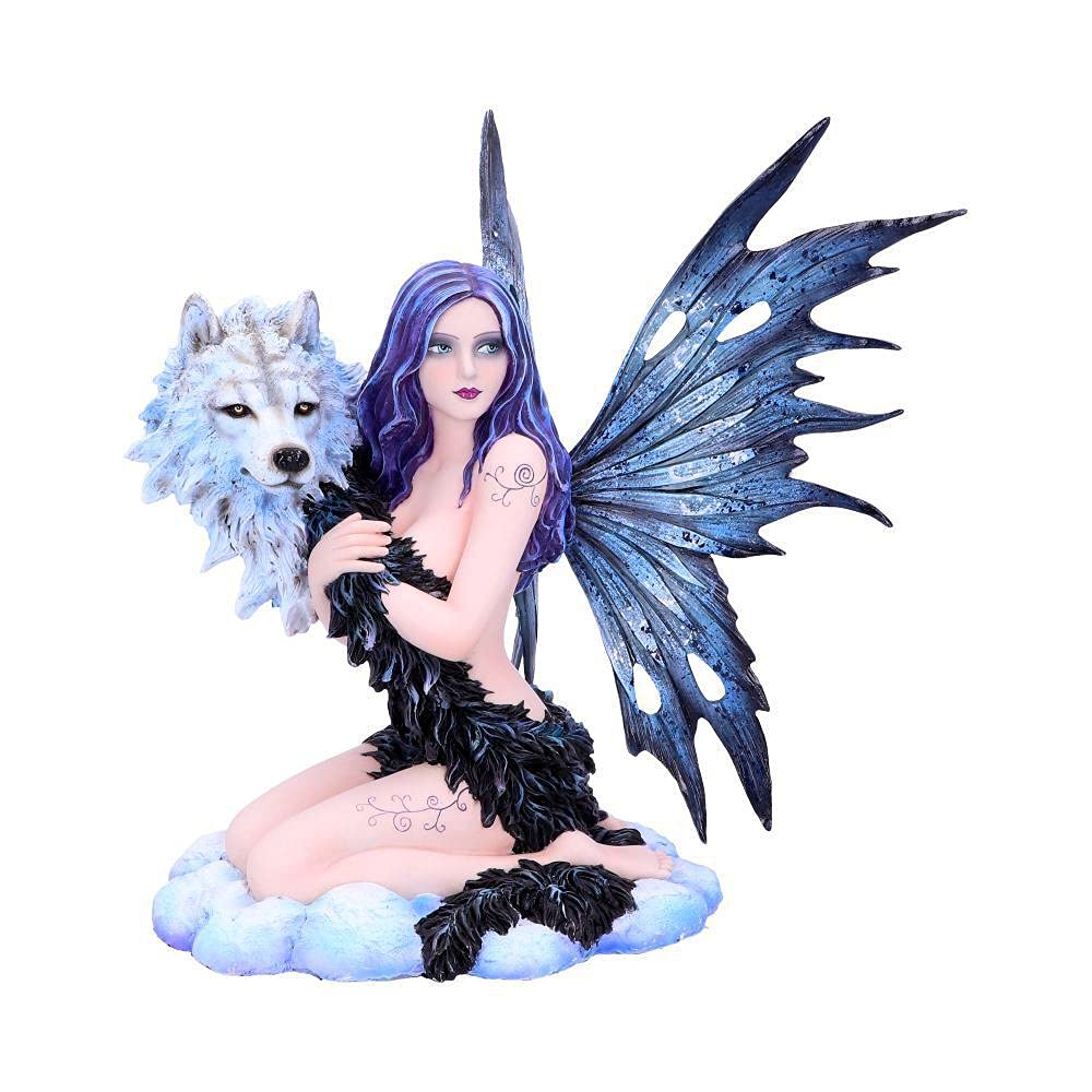 Nemesis Now Spirit Wolf 33.5cm, Black