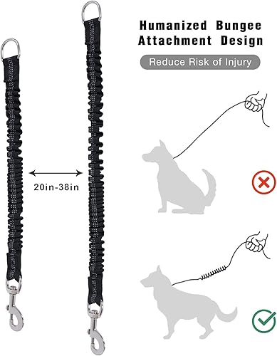 Miniatura 4 de Correa larga para perro con hilos reflectantes de 15 pies, 20 pies, 30 pies, 50 pies, correas elásticas resistentes para perros de raza pequeña,