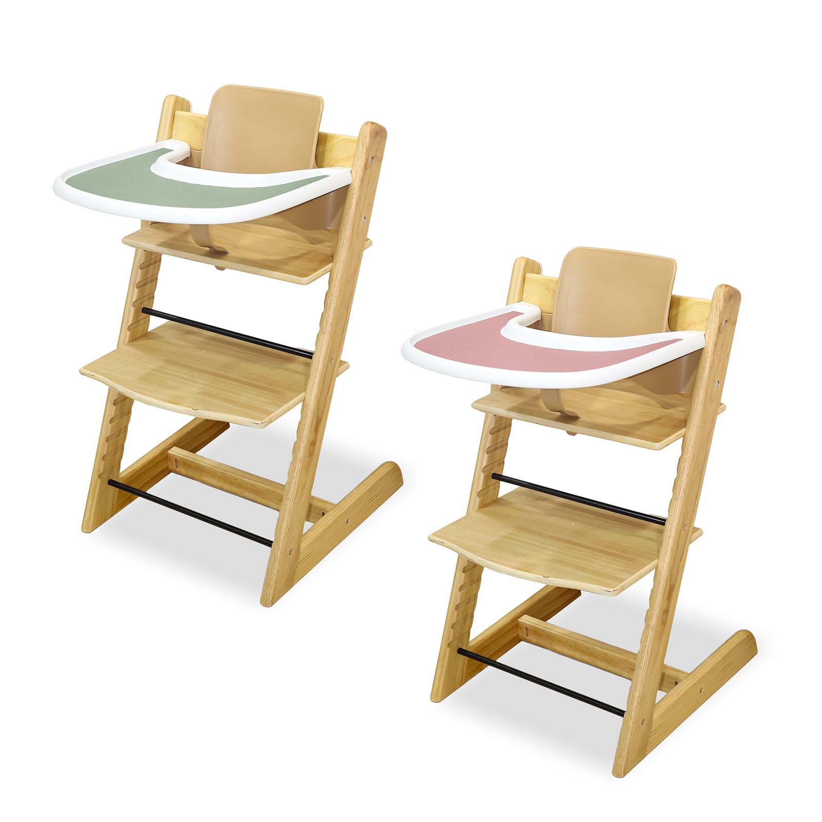 High Chair Placemat, 4 Pieces Durable High Chair Placemat Silicone - Image 2