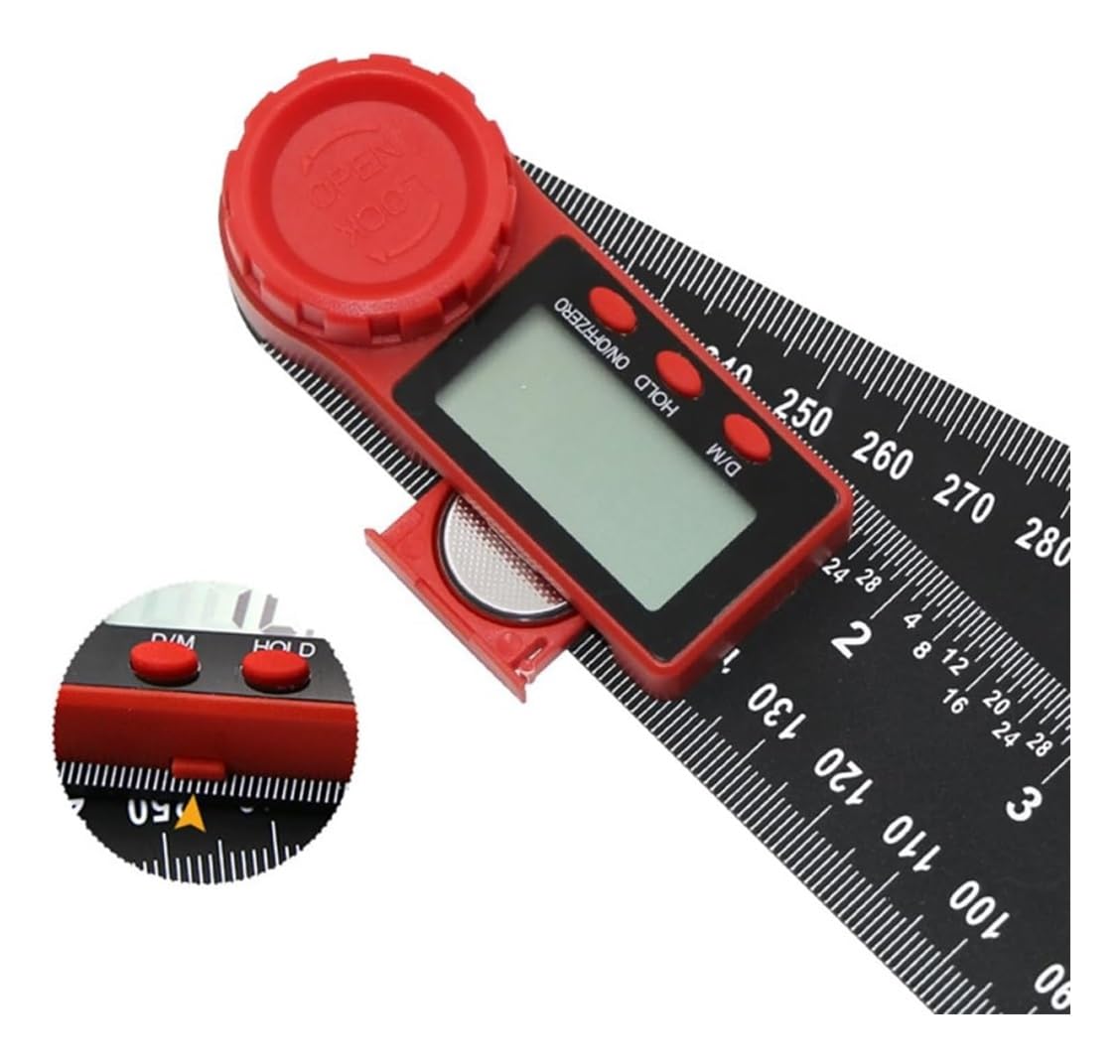 Instrumento de medición del transportador de la regla del ángulo de la pantalla digital multiusos