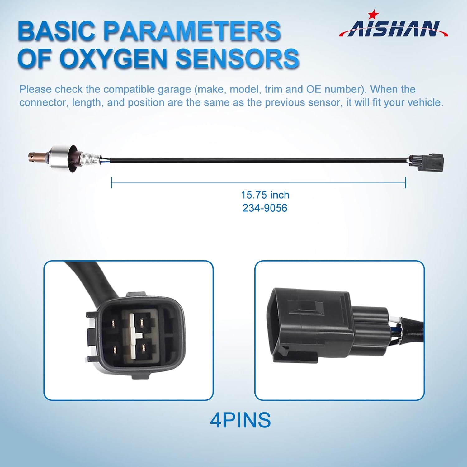 1PC O2 Oxygen Sensor Upstream 234-9056 Compatible with Toyota Corolla Matrix 2009 2010, Prius 2004 2005 2006 2007 2008 2009, for Scion xD 2008 2009 L4 1.5L 1.8L Replace 89467-12030 89467-47010