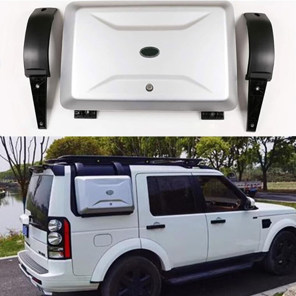CSOUL Silver Exterior Side Mounted Gear Carrier Truck Tool Box Fits for Land Rover Discovery 4 LR4 2010-2016