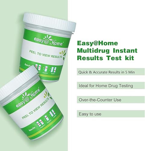 Miniatura 7 de EasyHome Copa de prueba de 5 paneles Kit de prueba de orina de alta precisión -ECDOA-254 (paquete de 2)