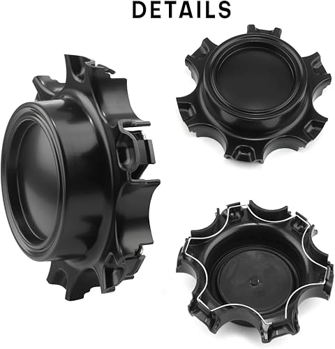 Miniatura 5 de Tapacubos centrales TRD para Tacoma H659-TRD de 5.264 in5.26 pulgadas, 4 unidades de repuesto de cubierta central negra mate