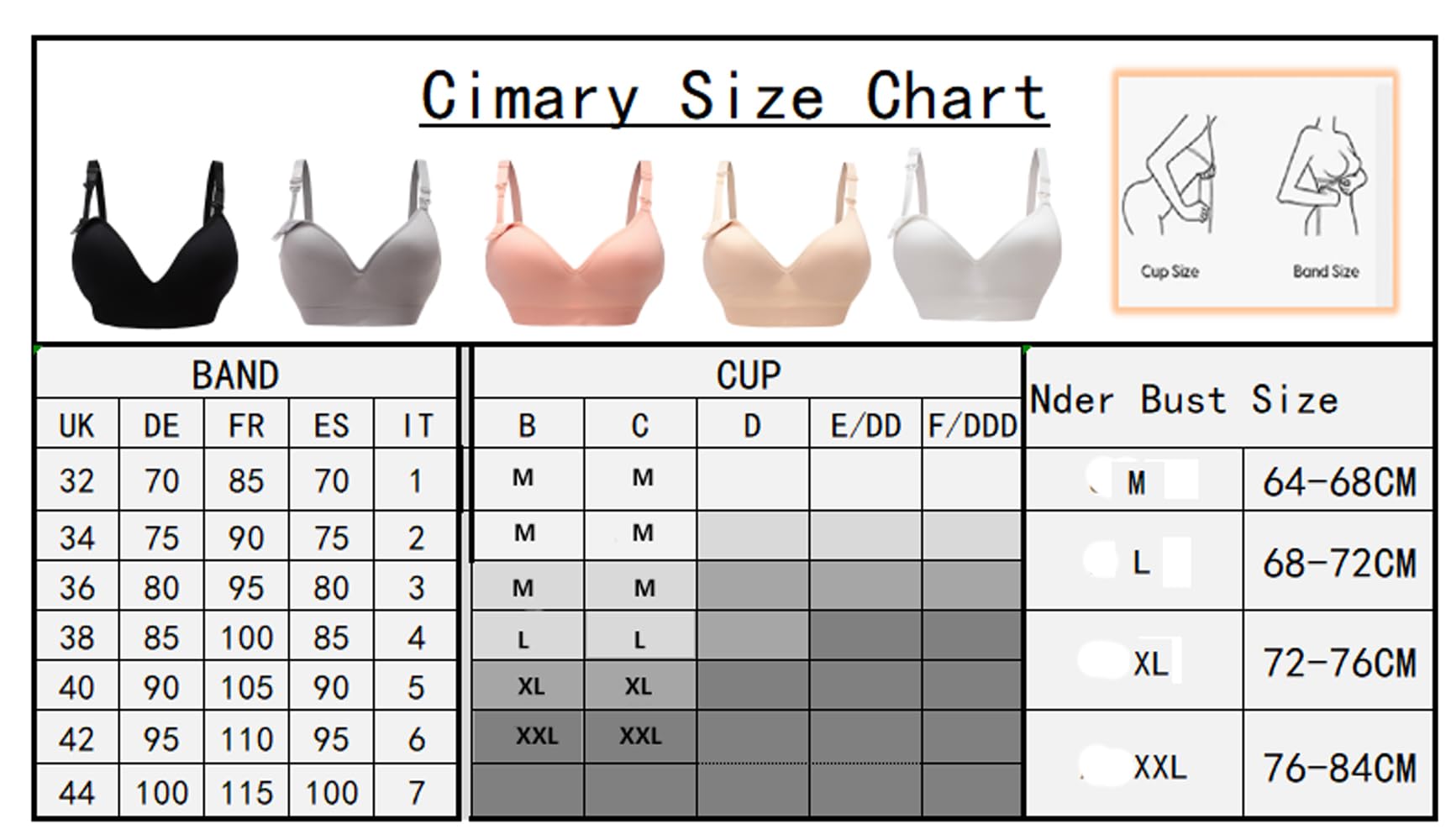 Soutien-Gorge de maternité sans Couture pour Femmes (Lot de 4)