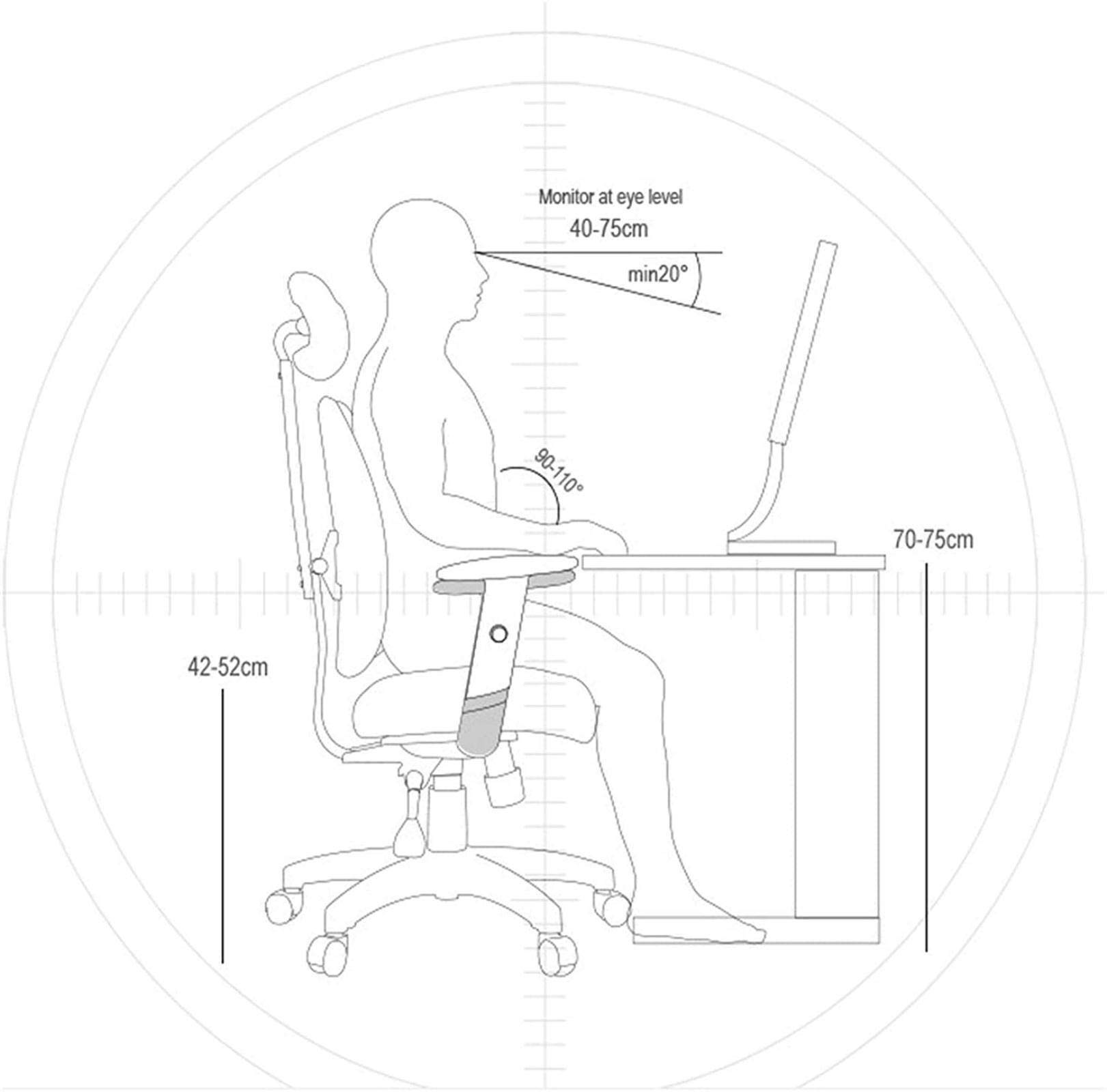 Sedia da gioco ergonomica – Sedia girevole da ufficio per casa e computer, design confortevole per lunghe sessioni di gioco e lavoro