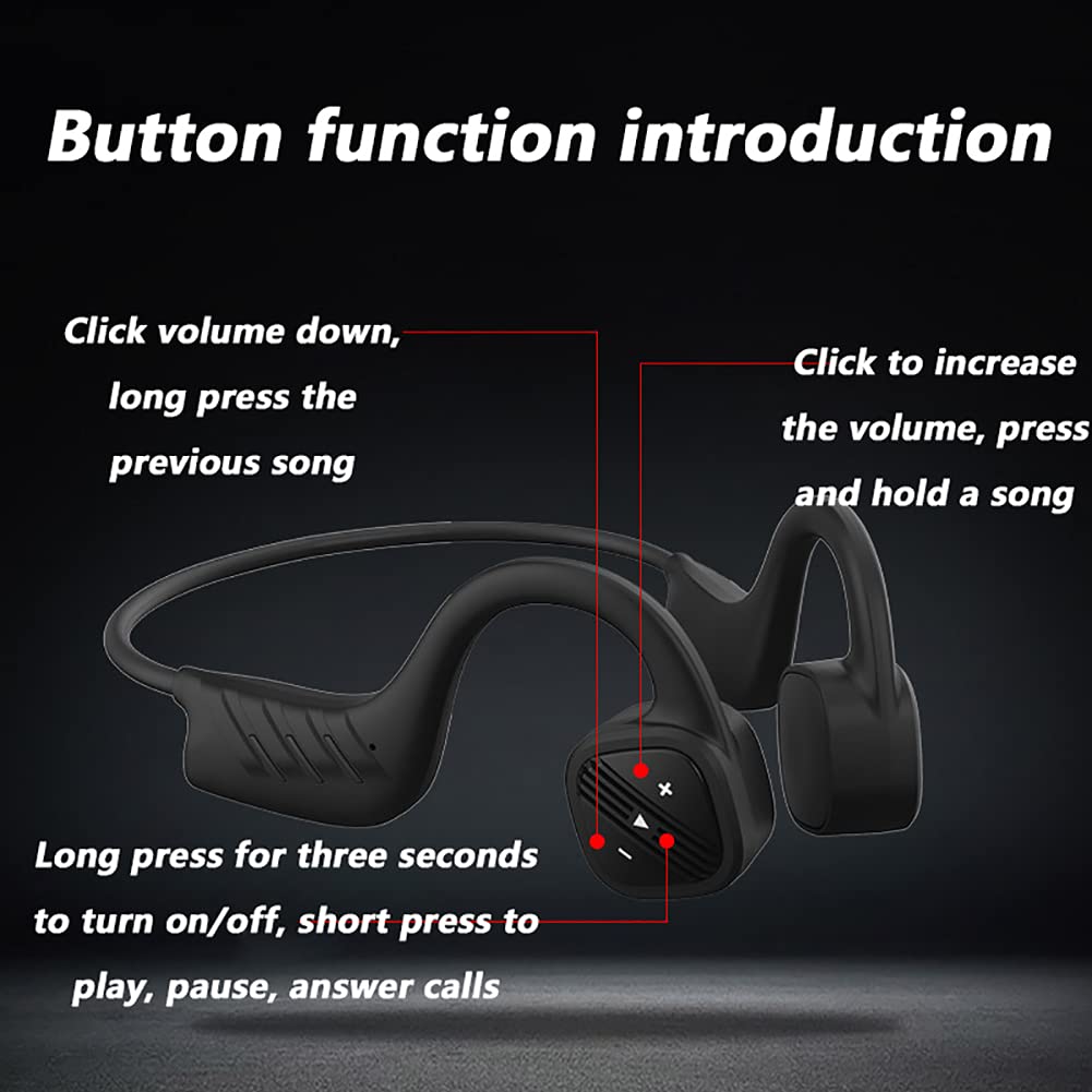 RSGK Odtwarzacz MP3, zestaw słuchawkowy do pływania, transmisja przewodów, Bluetooth 5.0, wodoszczelny IPX8, 32 G, zestaw słuchawkowy Bluetooth