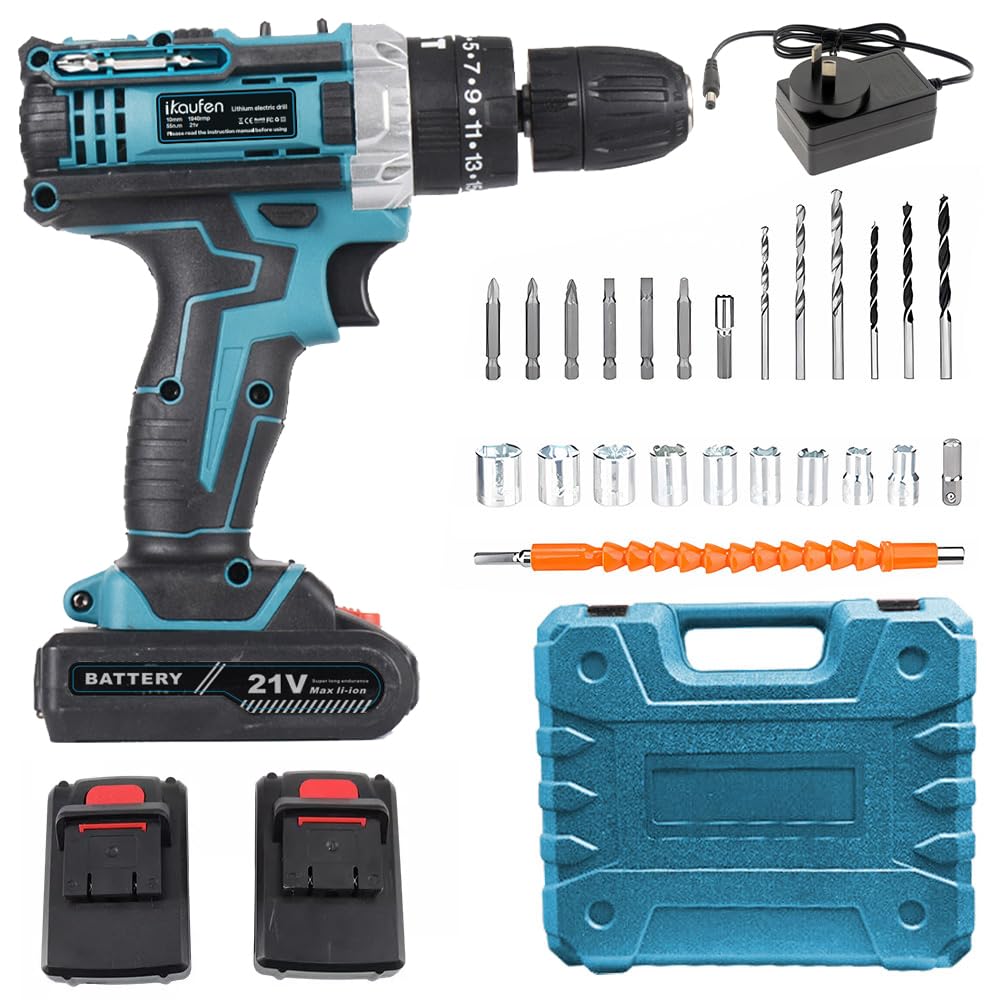 Amazon.com: ikaufen Cordless Drill Driver, 21V Electric Drill