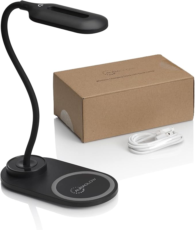 Auraglow LED Flexible Neck Desk Lamp with 3 Colour Modes and 10W