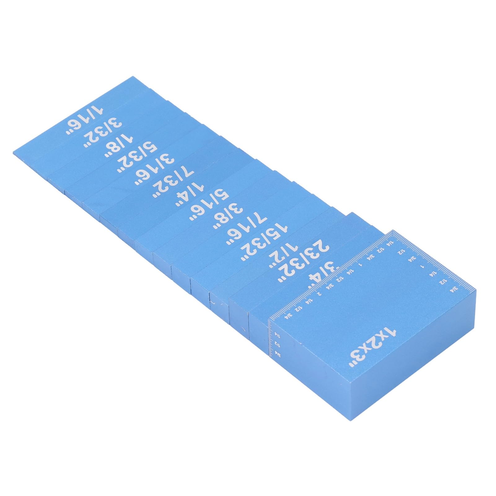 Zestaw 15-częściowych wysokościomierzy, przezroczyste, precyzyjne skale, aluminiowe pręty montażowe do obróbki drewna, 100 mm, precyzyjne bloki pomiarowe do pił stołowych i
