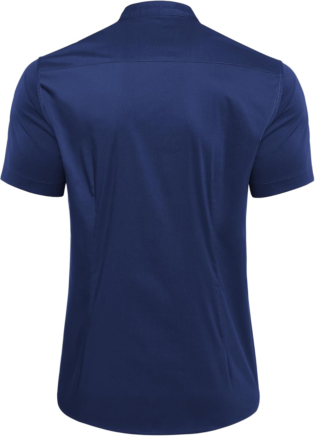 COOFANDY Muscle Fit Dress Shirts for Men Banded Collar Casual Button Down Shirts - Image 4