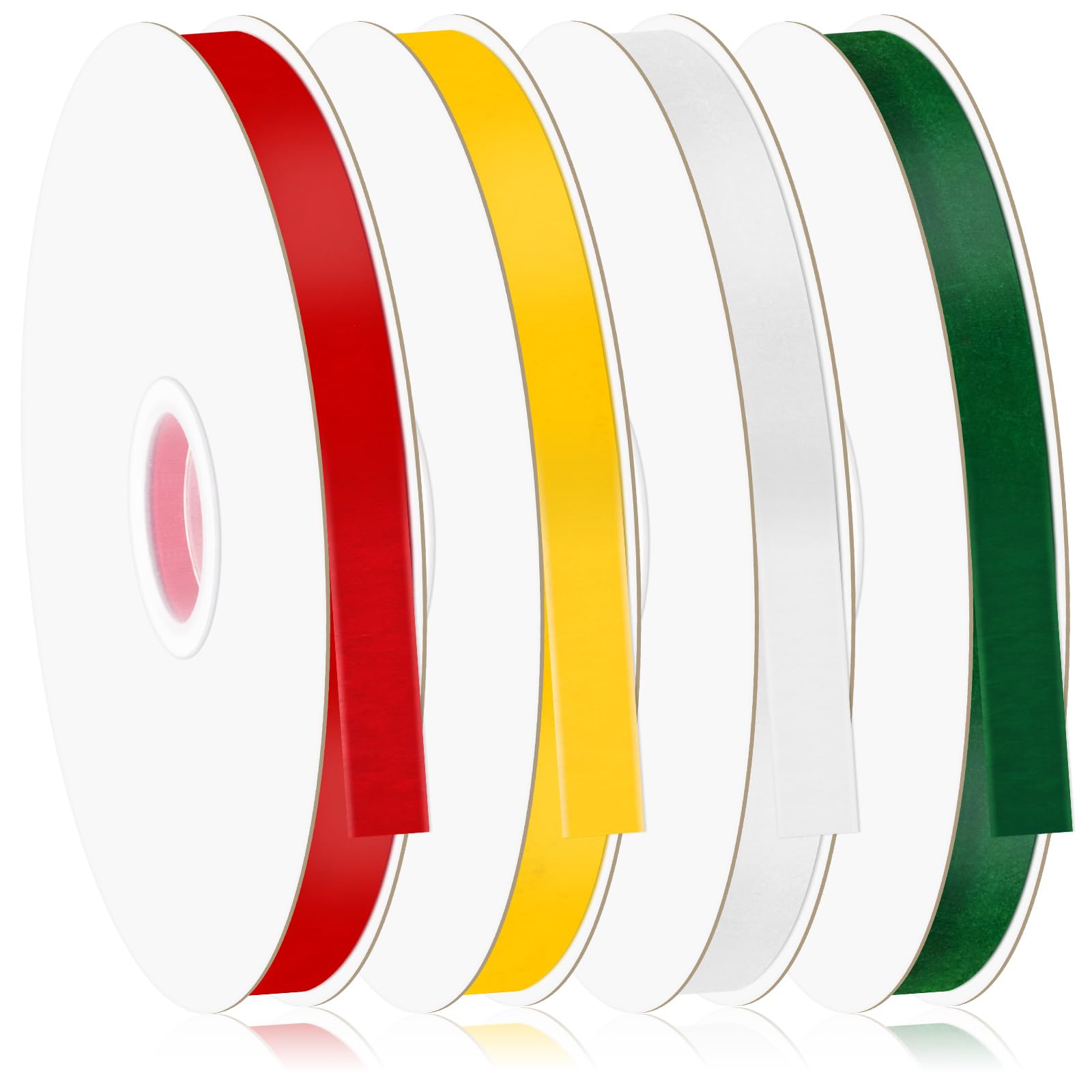 Glarks 4 Rolls 10Yards Velvet Ribbon Set - Image 2