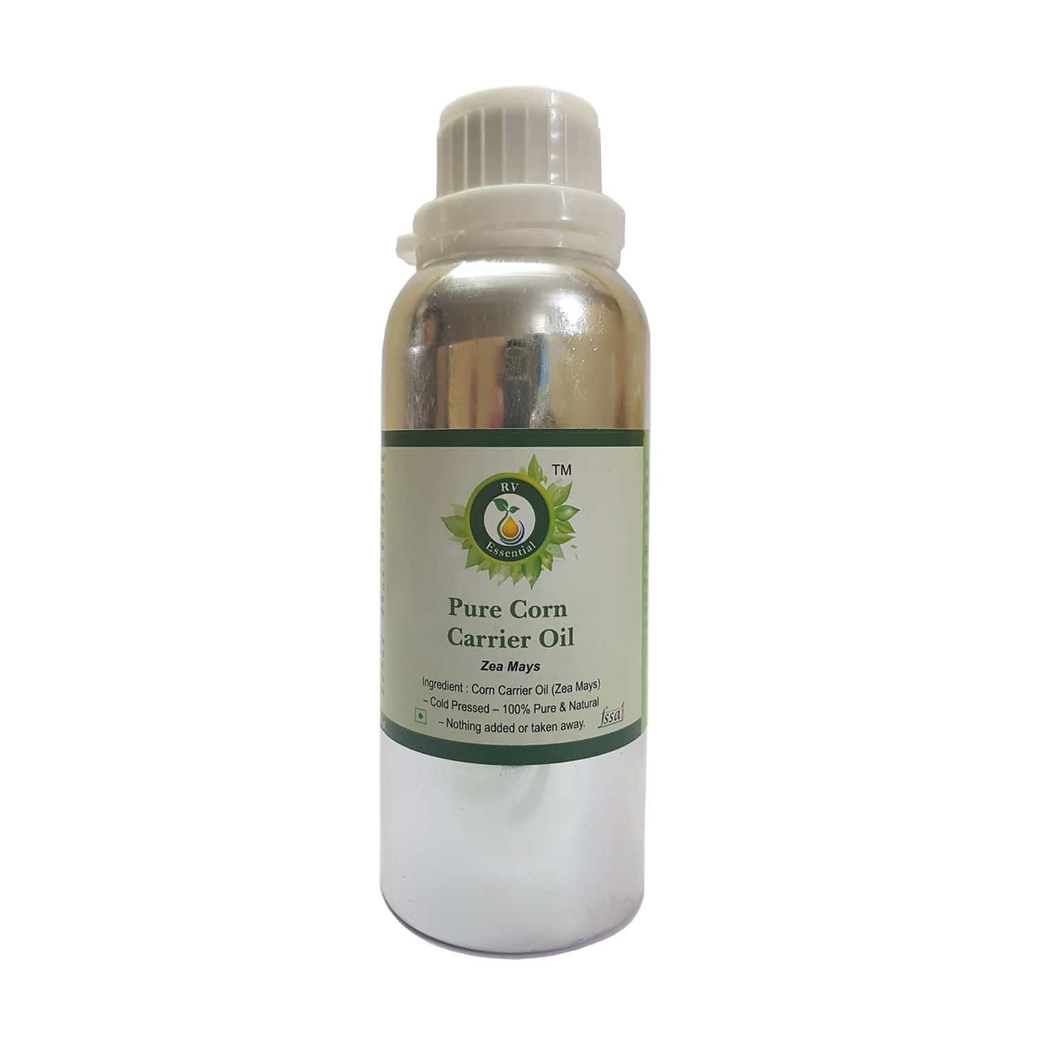 Mais Öl | Zea Mays | Für Haut | Zum Kochen | Unraffiniert | reines Maisöl | 100% reines natürlich | Kaltgepresste Mais Öl | Corn Oil | 630ml | 21 Unzen By R V Essential