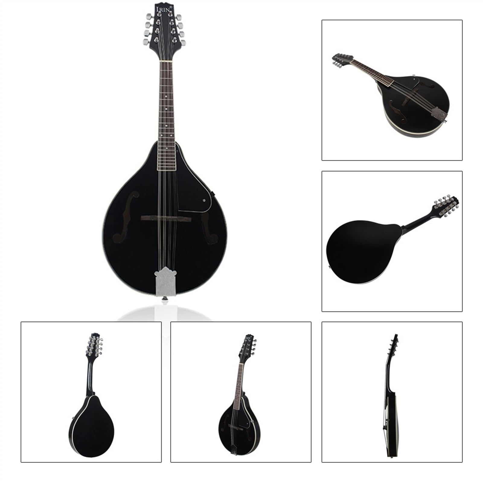 Musikinstrumente Achtsaitige Mandoline Elektrische Mandoline Gitarre Nationales Musikinstrument Tibetische Mandoline Schwarz(Black)