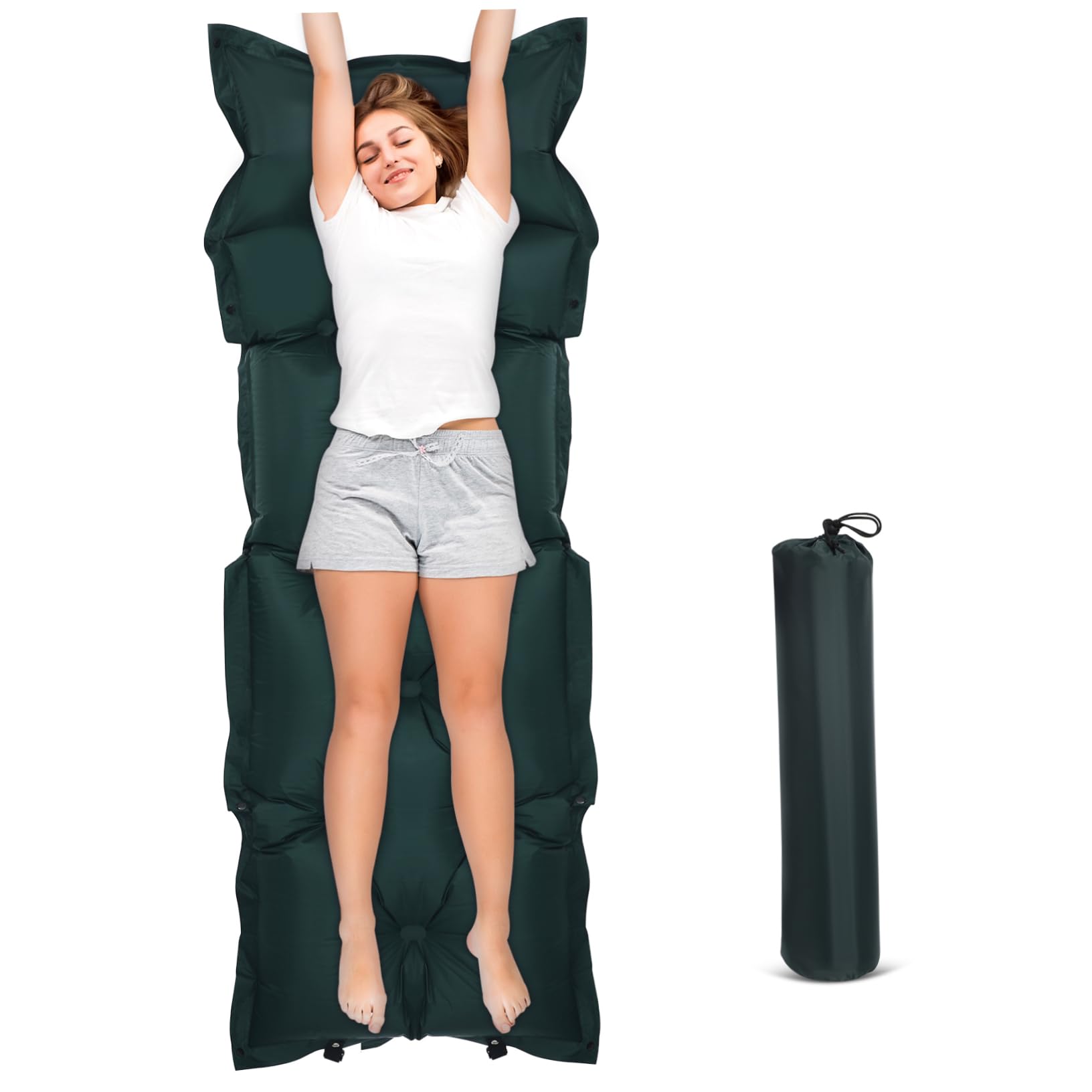 NAMOARLY Cm Self Inflating Camping Bed Portable Air Mattress Pillow Comfortable Sleeping Pad for Outdoor