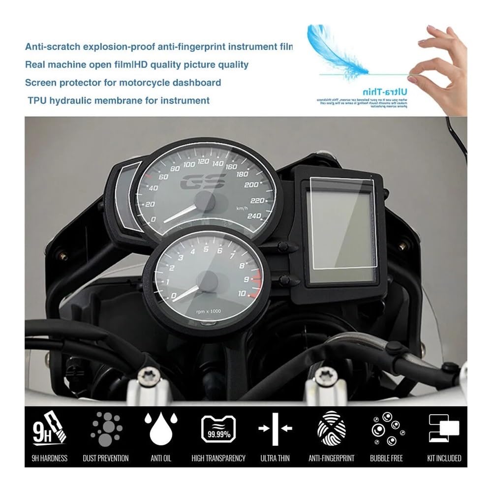 Película Protección contra Rayaduras Panel Motocicleta, Instrumento, Velocímetro, Pegatina De Pantalla para B&MW F700GS F800GS F650GS F800 GS ADV película velocímetro