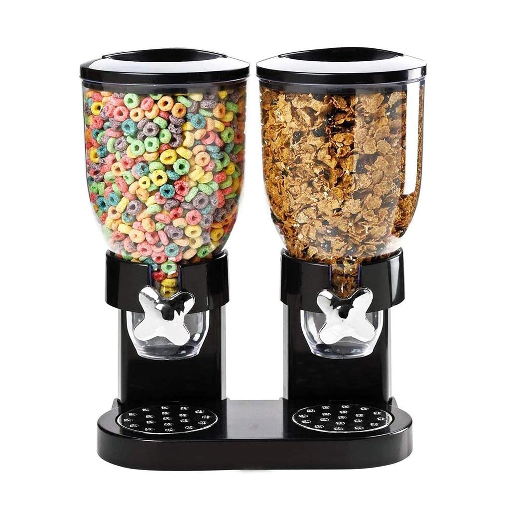 Boîte de Rangement Multifonctionnelle Double pour Céréales, Avoine, Idéale pour La Cuisine.