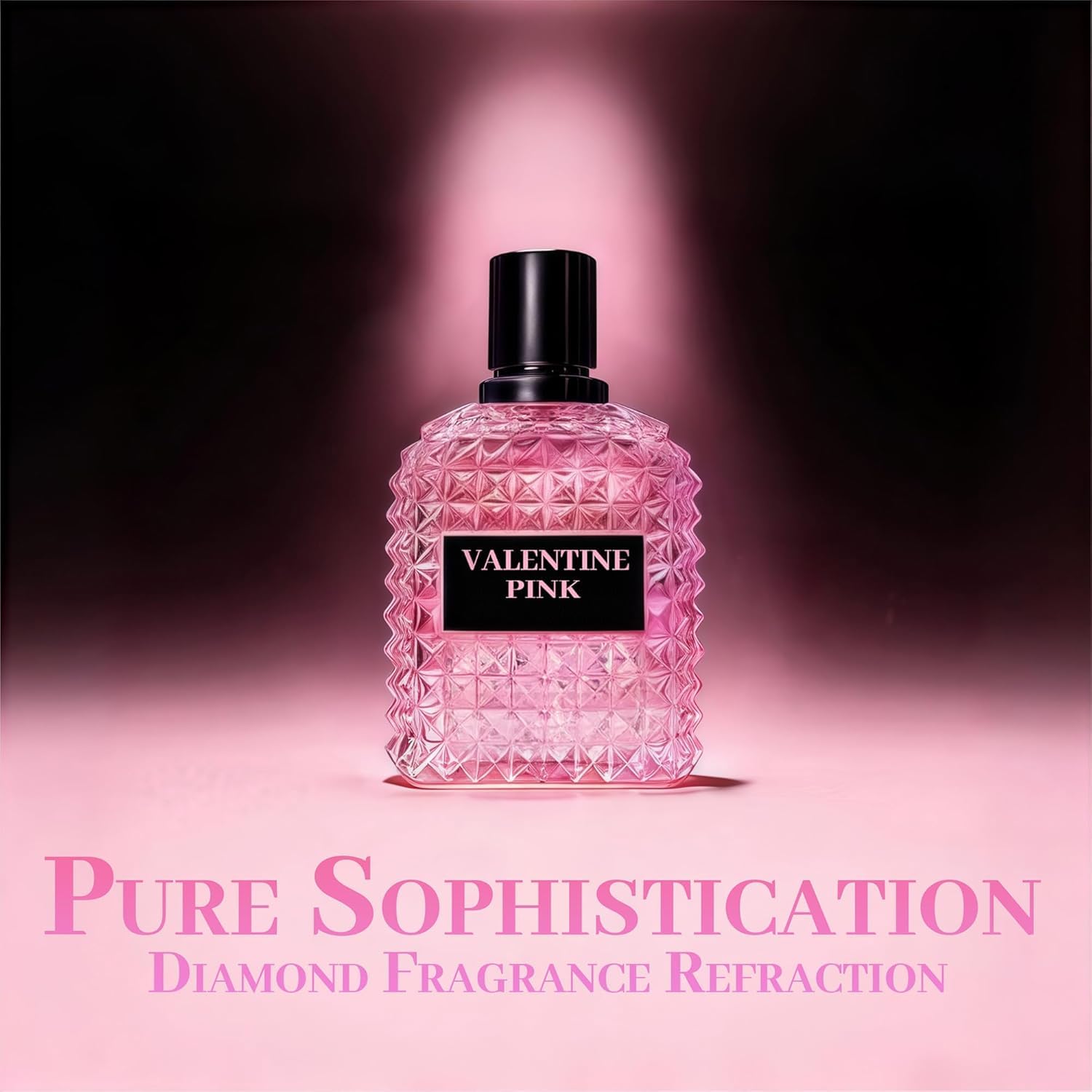 Viaan Krishna VALENTINE PINK for Women Eau De Parfum - Amber Floral Jasmine, Bourbon Vanilla & Woods Oriental-Floral Fragrance with a Modern Twist Elegant 3.4fl.oz/100ml - Image 2