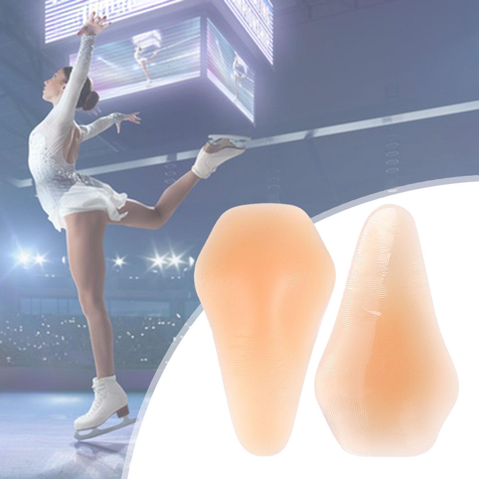 Milageto Genouillères en Silicone 1 Paire pour Patinage Ski Roller