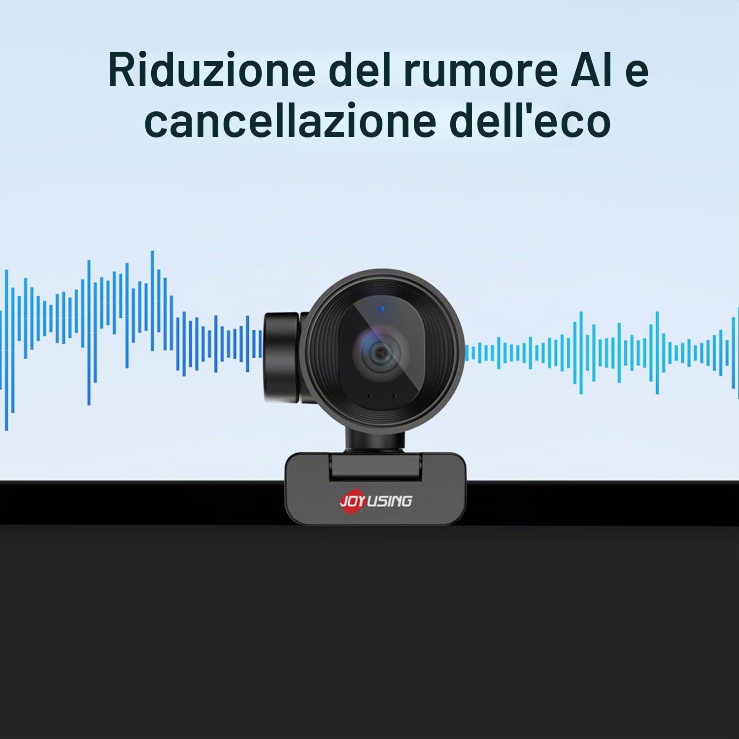 JOYUSING FlexCam10 4K Eye Contact Webcam per PC, 4 modalità in 1, Webcam con microfono, autofocus PDAF, 2 microfoni con cancellazione del rumore, FOV 79°, per conferenze, streaming, zoom FaceTime/Team