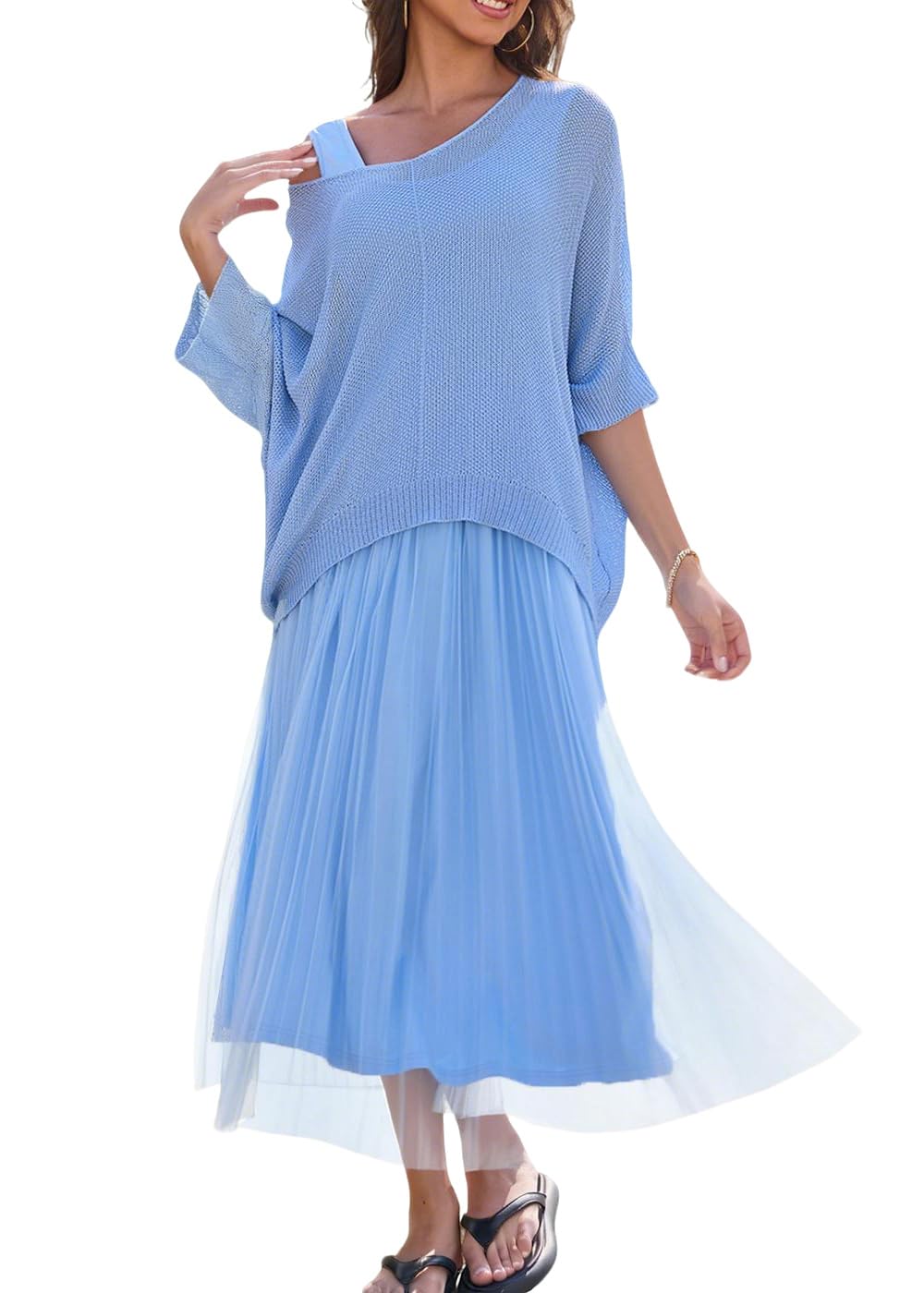 nylon dress for ladies Women's Lace Trim Nylon Dress Slip main image 1