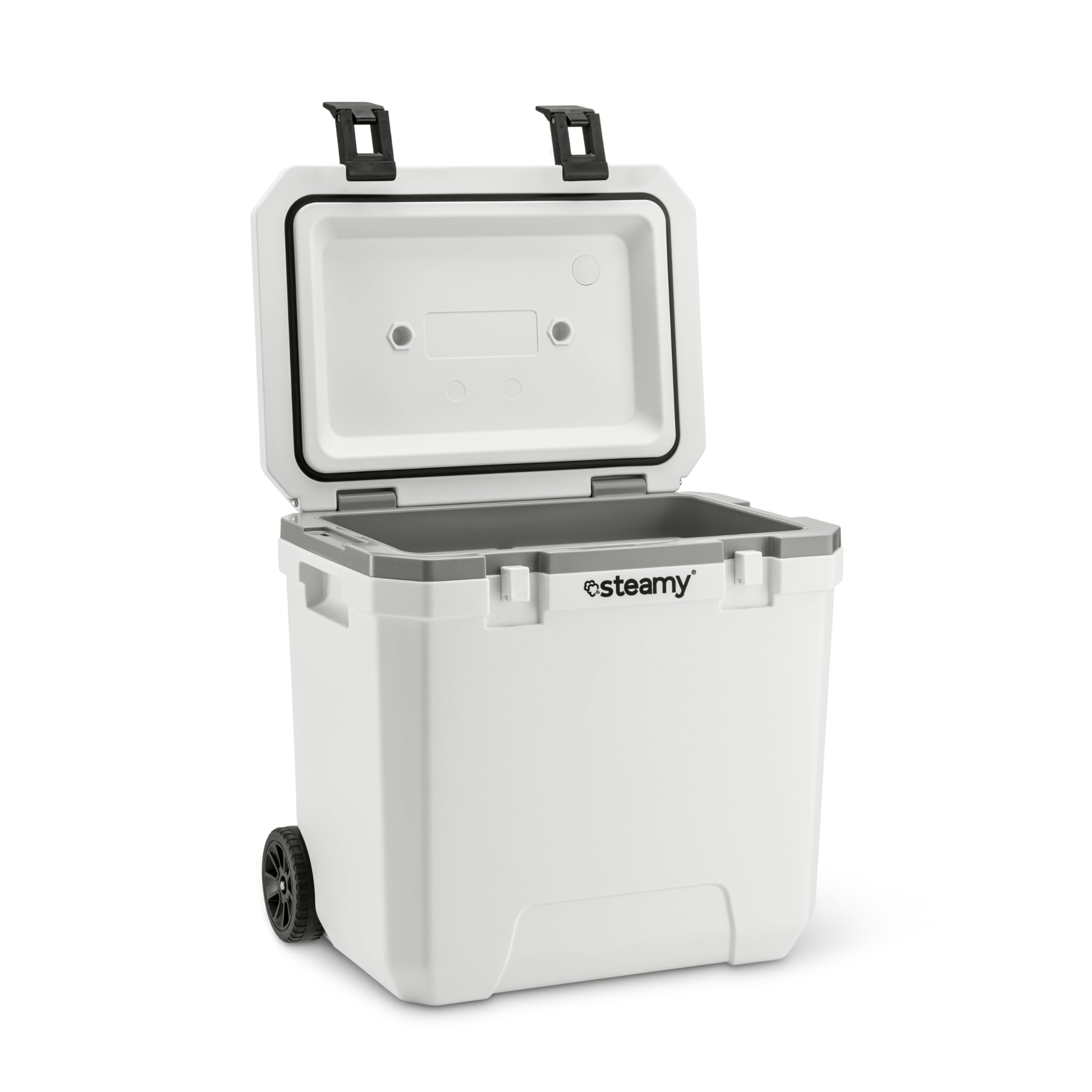 Steamy Marine 36 Nevera Pasiva con Ruedas, 36 litros, Blanco