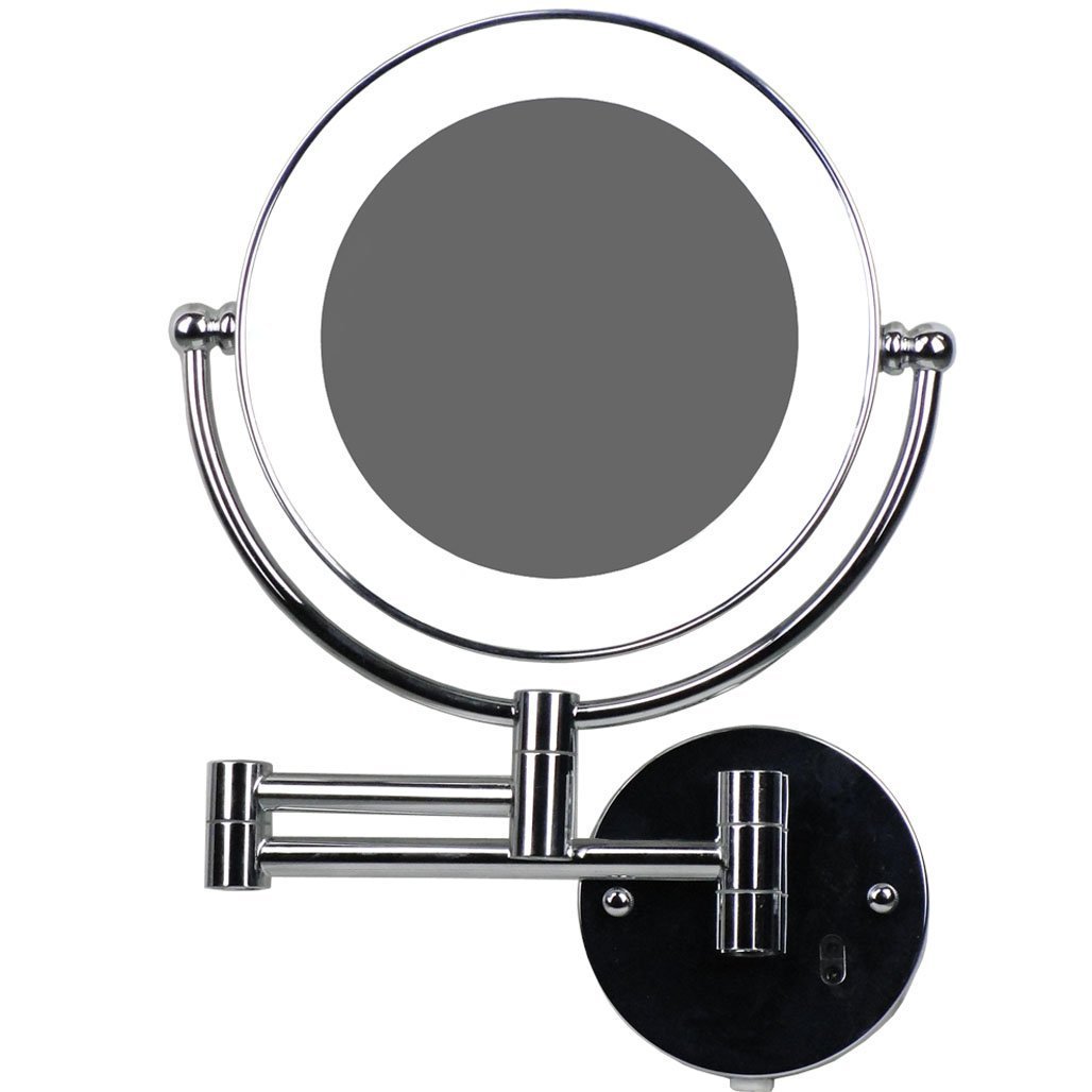 Loywe LED Beleuchtet wunderschöne Kosmetikspiegel 1+10Fach (3cm extra dick) hochwertig LWW58-10