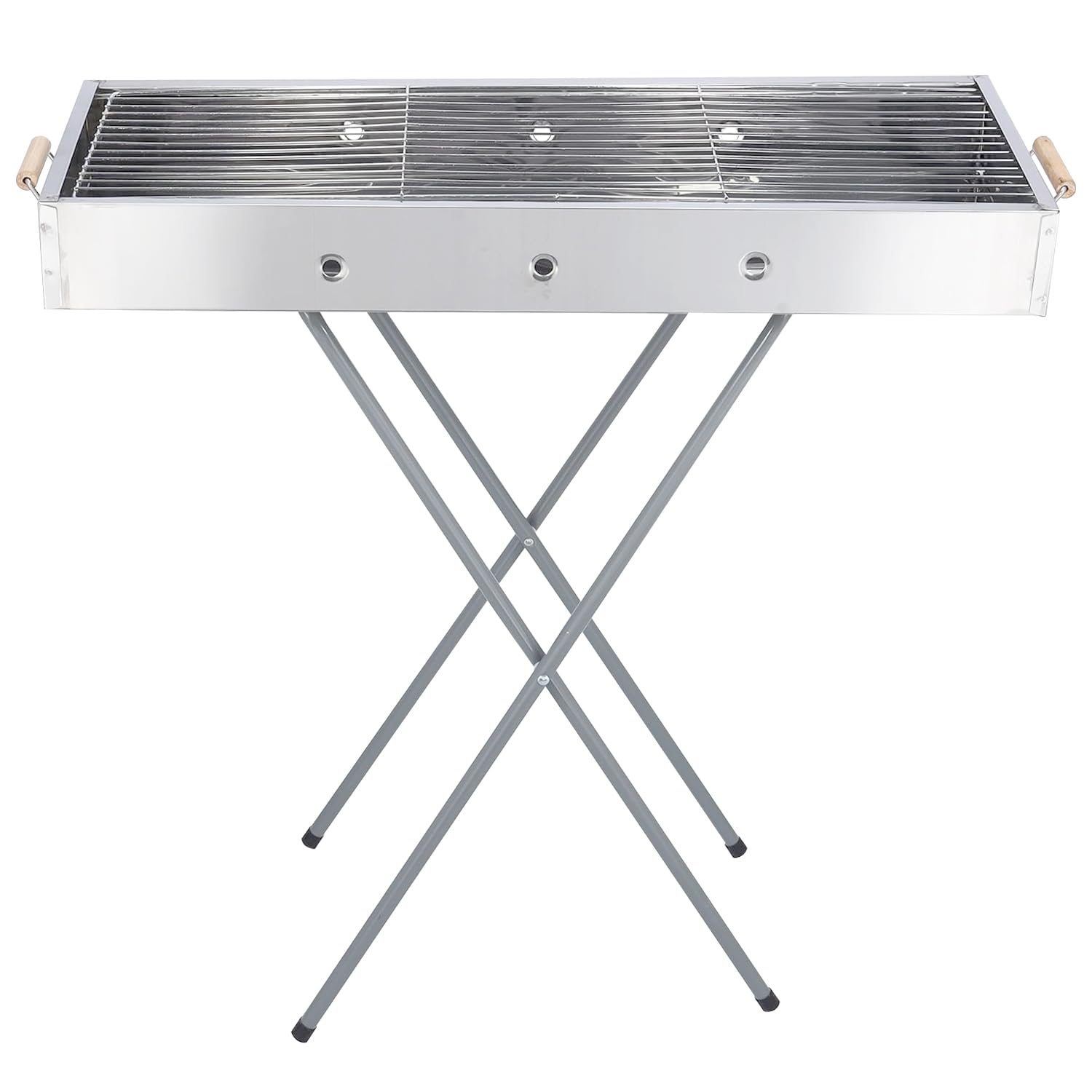iBELL BQ3800 Foldable Barbeque Grill Set for Home, Stainless Steel - Rust Free, Portable, Charcoal Tandoori Griller for Camping & Outdoor Grilling (Silver) (B0DCS7HZCH) Amazon Price History, Amazon Price Tracker