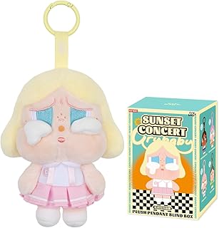 POP MART CRYBABY Sunset Concert Series-Plush Pendant 【1ピース】 ポップマート ガチャガチャ ブラインド ボックス フィギュア プラモデル プレミアム おもちゃ ソフビ オリジナル キャラクター 誕生日 プレゼント