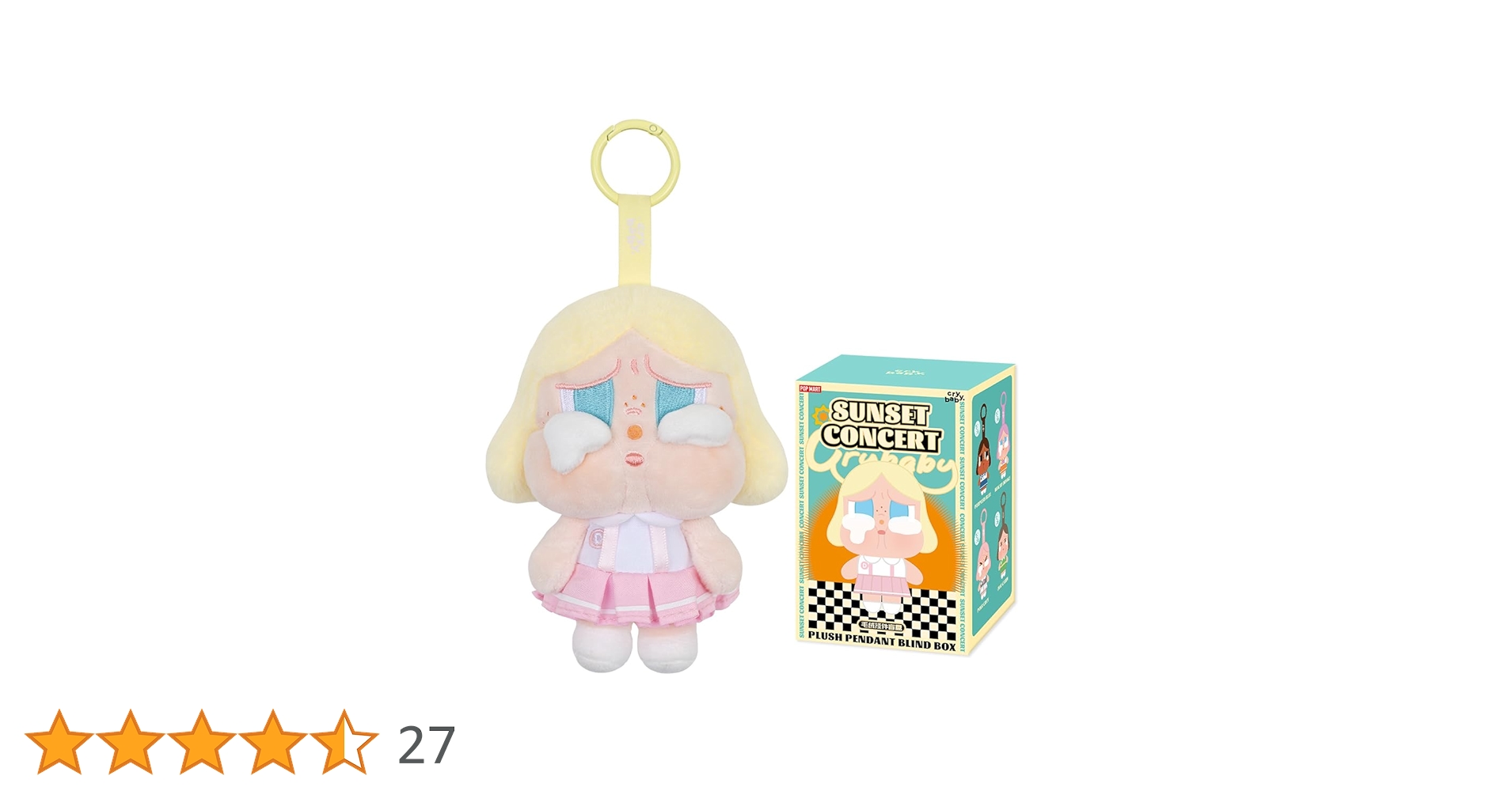 Amazon.co.jp: POP MART CRYBABY Sunset Concert Series-Plush Pendant