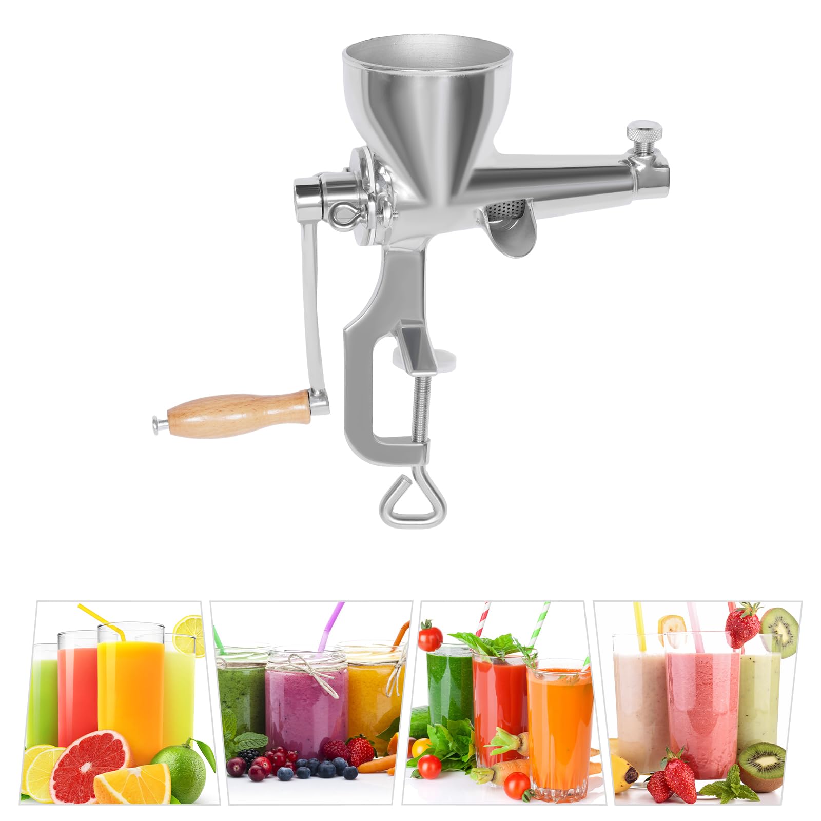 Gdrasuya10 Manual Wheatgrass Juicer Stainless Steel Hand Crank