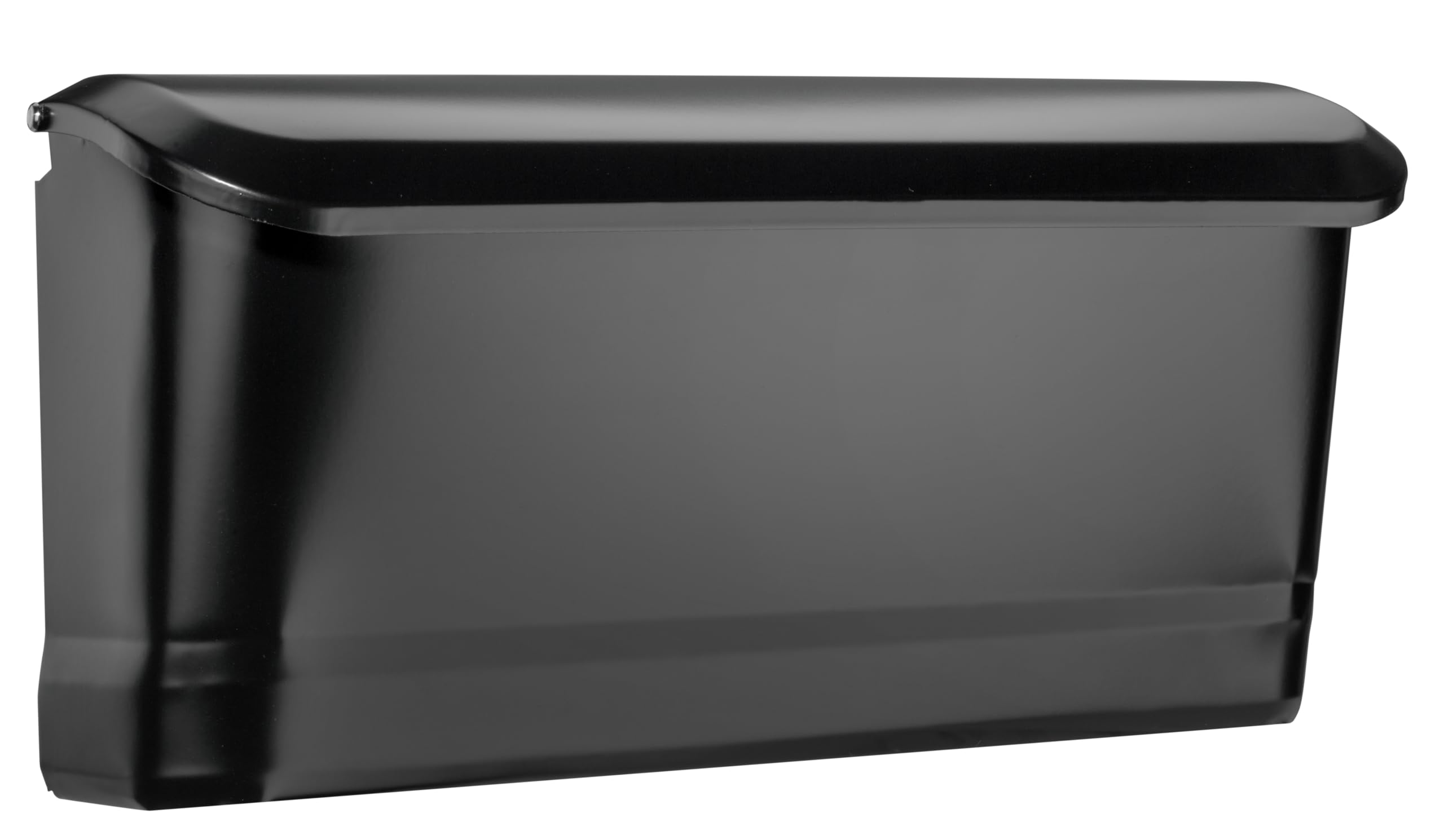 Cielo™ Vertical Wall-Mounted Mailbox for Outside, Rust-Resistant Galvanized Steel Metal Small Mail Box, Black