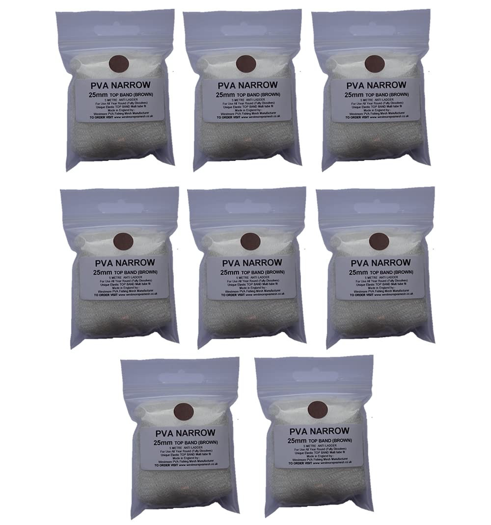 WESTMORE 25mm PVA MESH 8 X 5m Refills Total 40 Metres Make Carp Fishing Bait BAGS Fast Dissolve