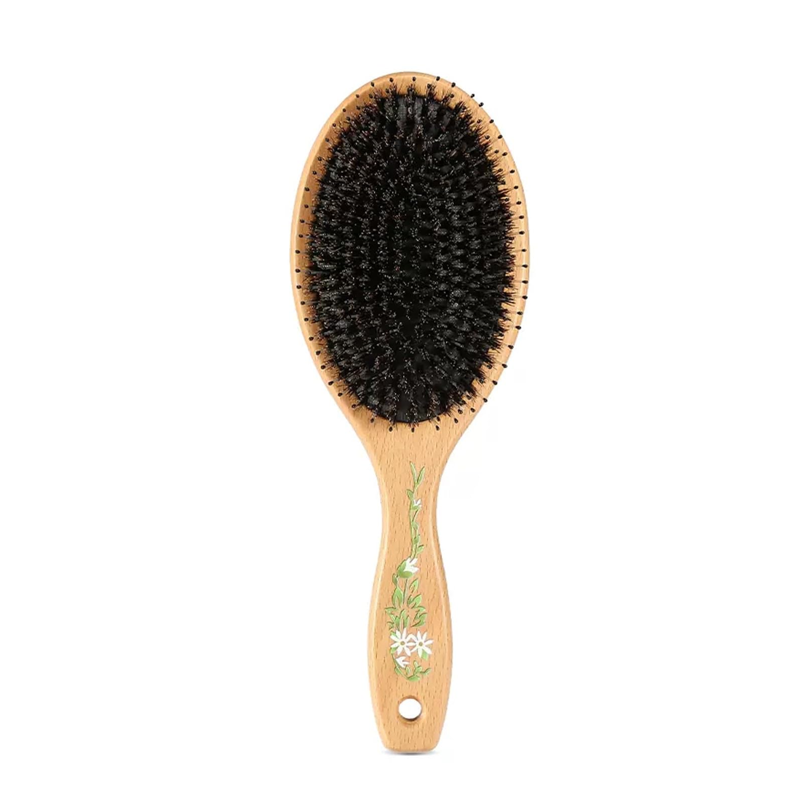 Cepillo for el cabello, cepillo de cerdas de jabalí y nailon for cabello húmedo/seco, alisado, masaje, desenredado, cepillos de pelo de cerdas de jabalí for mujeres y hombres, cepillo diario for mejor