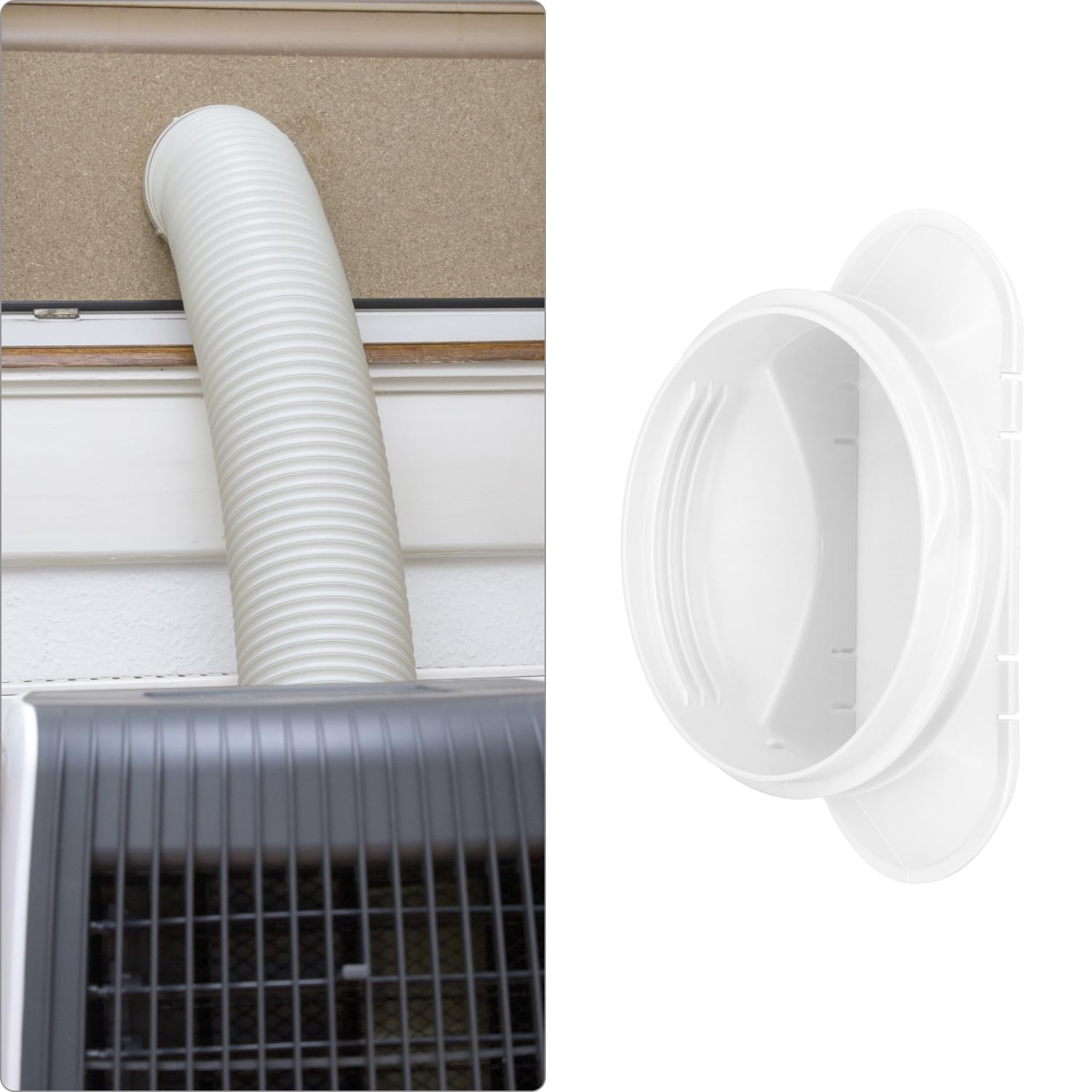 QWORK® 3 Pièces Plaque Fenêtre Climatiseur, Étanchéité de Fenêtre de Climatiseur Mobile, Plaque Coulissante de Fenêtre Réglable Kit