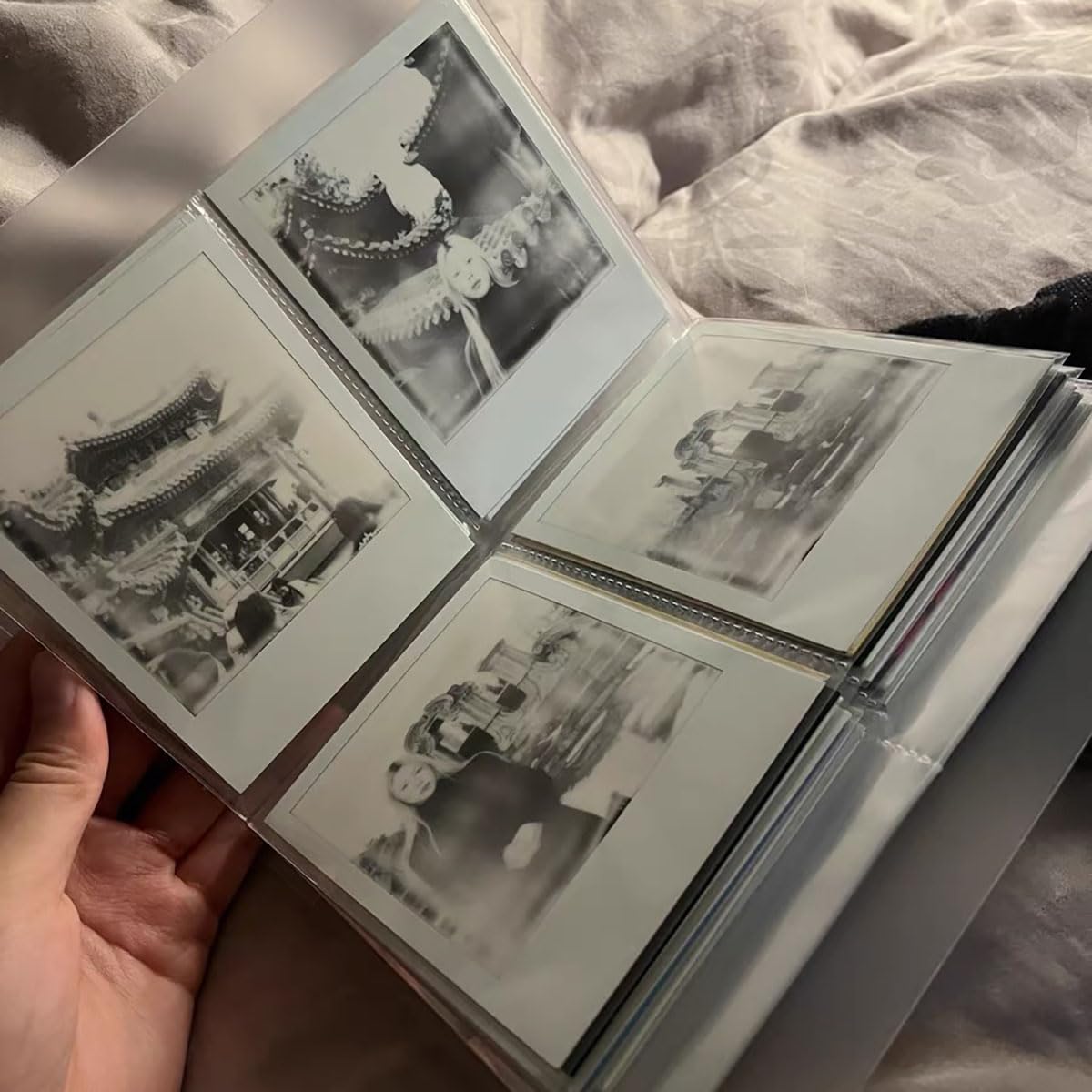 Album Fotografico Per Polaroid I-Type/600/SX-70 E Instax Wide, 10,8x8,9 Cm, 80 Tasche, 20 Pagine, In PP Senza PVC