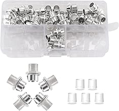Lyeteung 50 Pièces 5mm Métal Support de Diode LED, Supports de Lampe pour diodes, LED Encastrable Clip de Montage Support, Support de Diode de Douille de Lampe, Argent