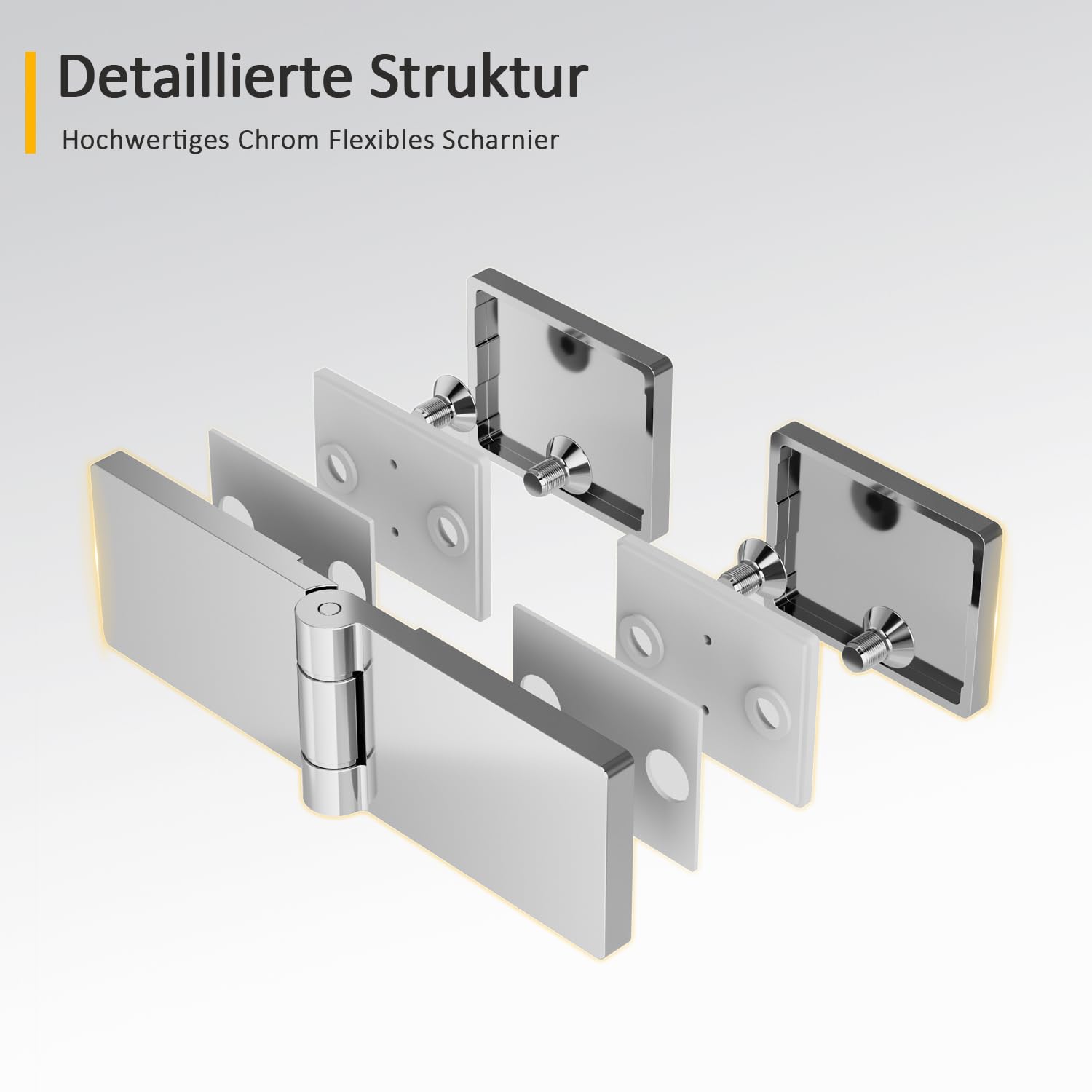 Goezes Duschwand für Badewanne 3-teilig 140x140cm Duschabtrennung, Faltbar Gestreift Glas Badewannenaufsatz aus 6mm EGS Sicherheitsglas, Streifenmuster Duschtrennwand Badewannenwand