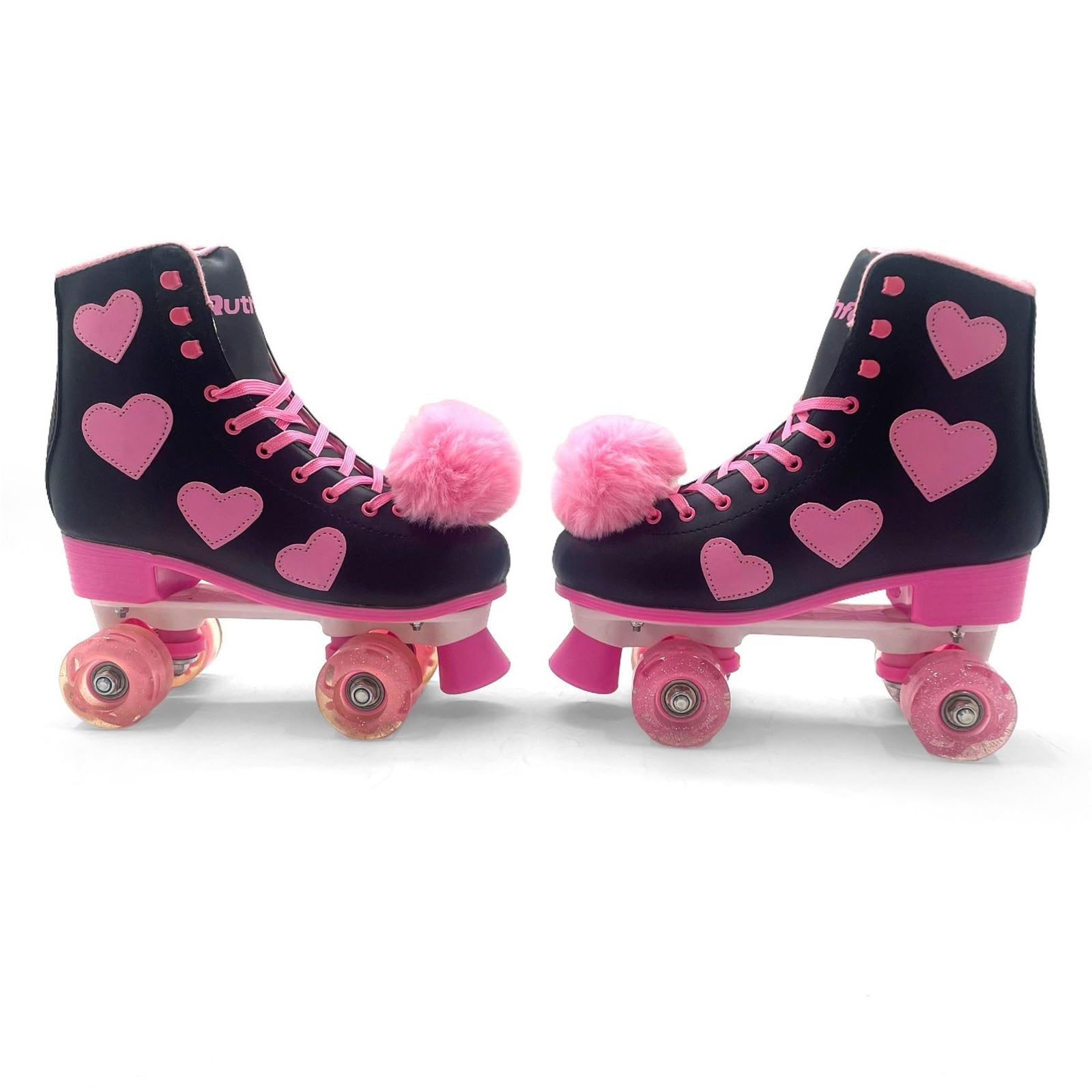 Femmes Double Rangée Roller Enfant pour Filles, 4 Roues Patin A Roulette Adultes Débutants Classiques Et Simples pour Le Parc Et La Rue