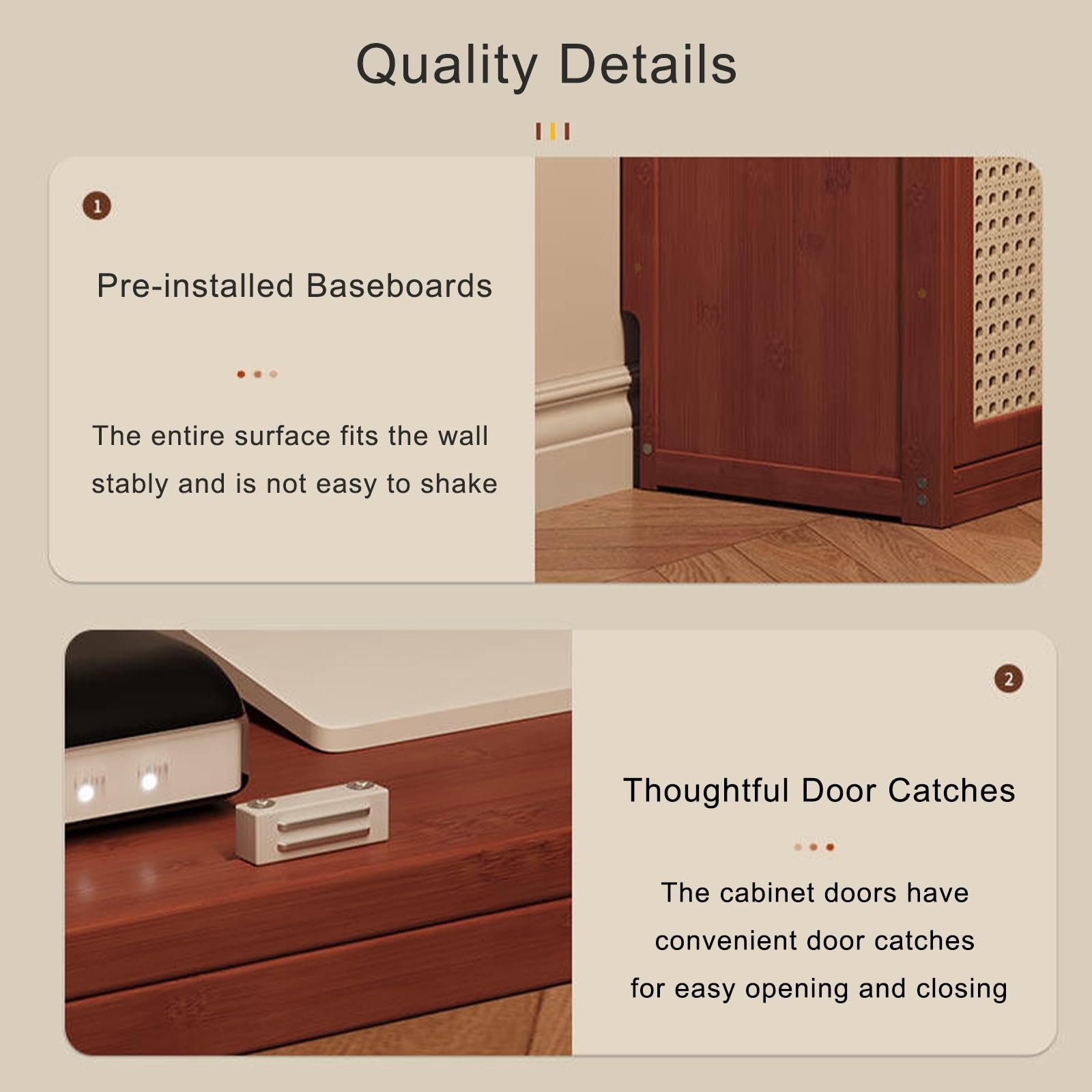 Armoire de Rangement pour Routeur WiFi, Meuble Modem & Boîte Multimédia au Sol avec Portes Ventilées, Gestion des Câbles pour Salon Bureau(White,97 * 59cm/38.2 * 23.2in)