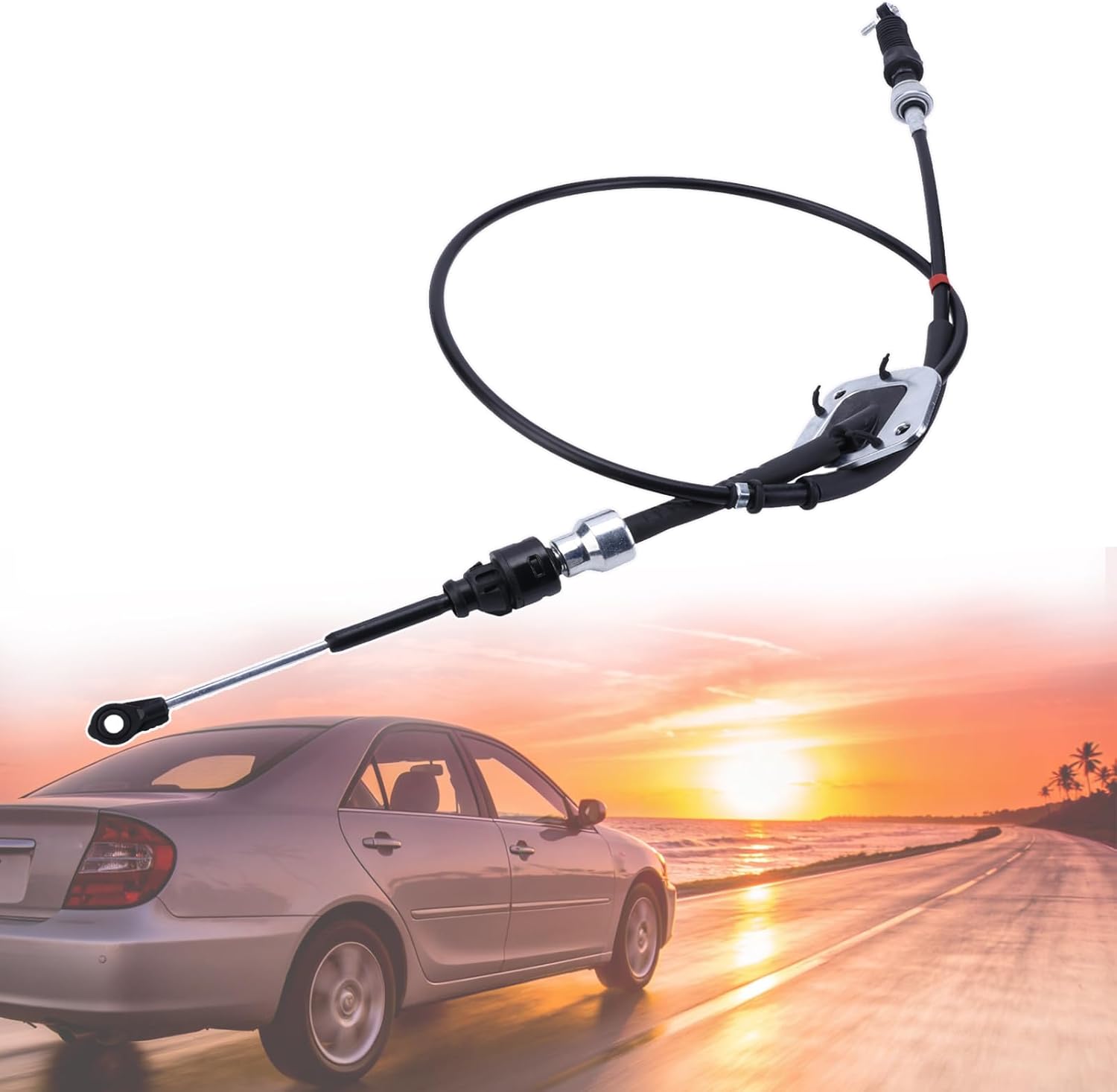 Automatic Transmission Gear Shift Cable Compatible for Toyota Camry 2002-2006, 33820-33200 33822-33080 Gear Shift Control Lever Selector Cable