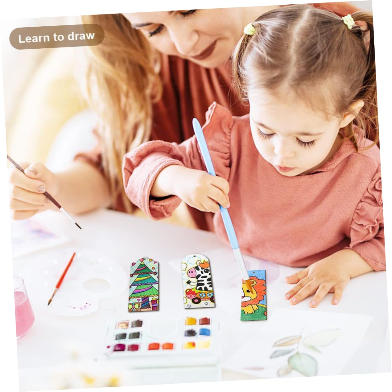 LALAFINA 2sets Segnalibri Legno Vuoti Per Con Frange Etichette Personalizzabili Per Progetti Creativi Decorazioni e Regali Fatti Mano