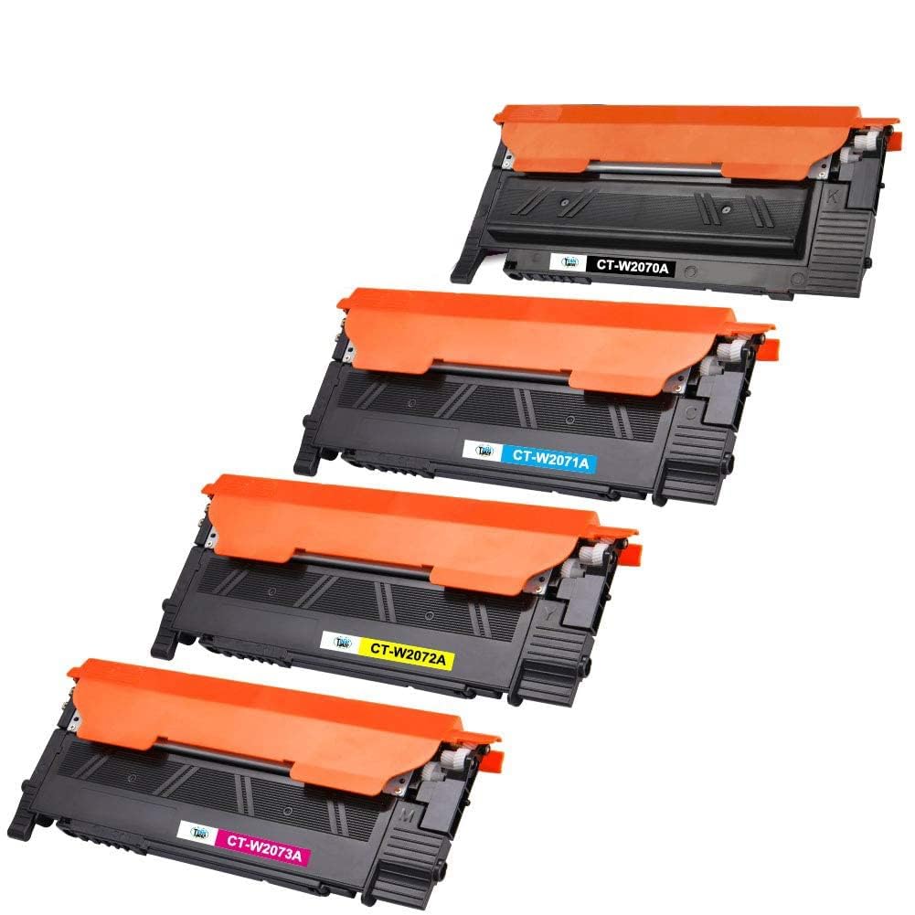 PRIKON 117A Toner Cartridge Compatible for HP Color Laser MFP 178nwg 178nw 179fwg 179fnw, HP Color Laser 150a 150nw Printers (with Chip) (117A TN All Set, Black Cyan Magenta Yellow)