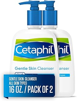 Cetaphil Gentle Cleanser, 16 Fl Oz (Pack of 2)